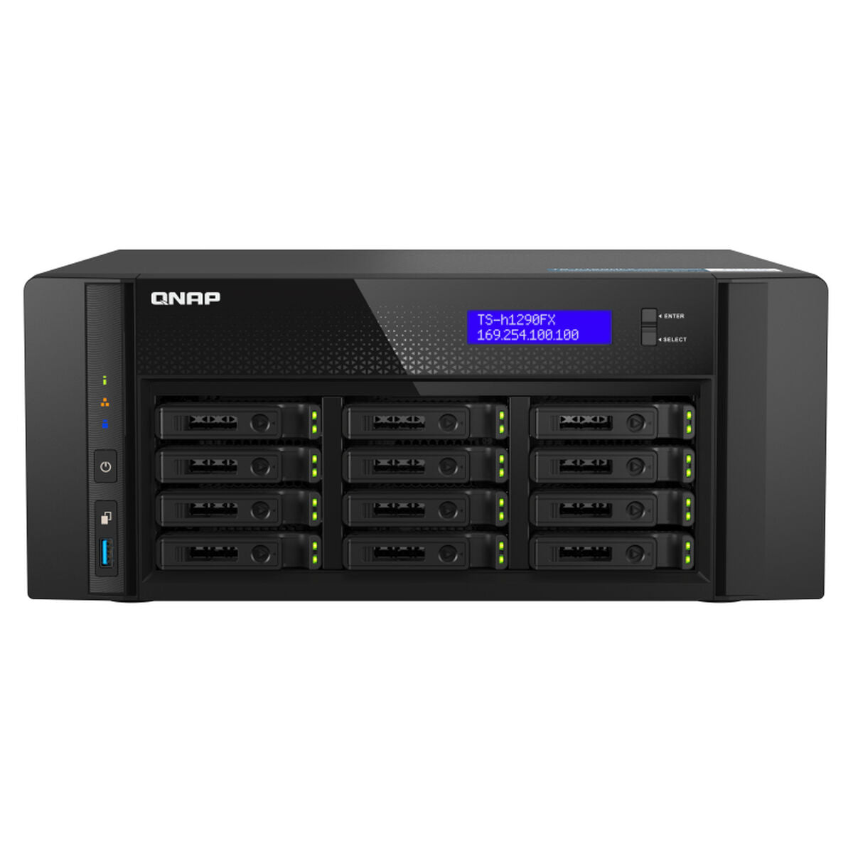 Stockage en Réseau NAS Qnap TS-H1290FX-7232P-64G Noir