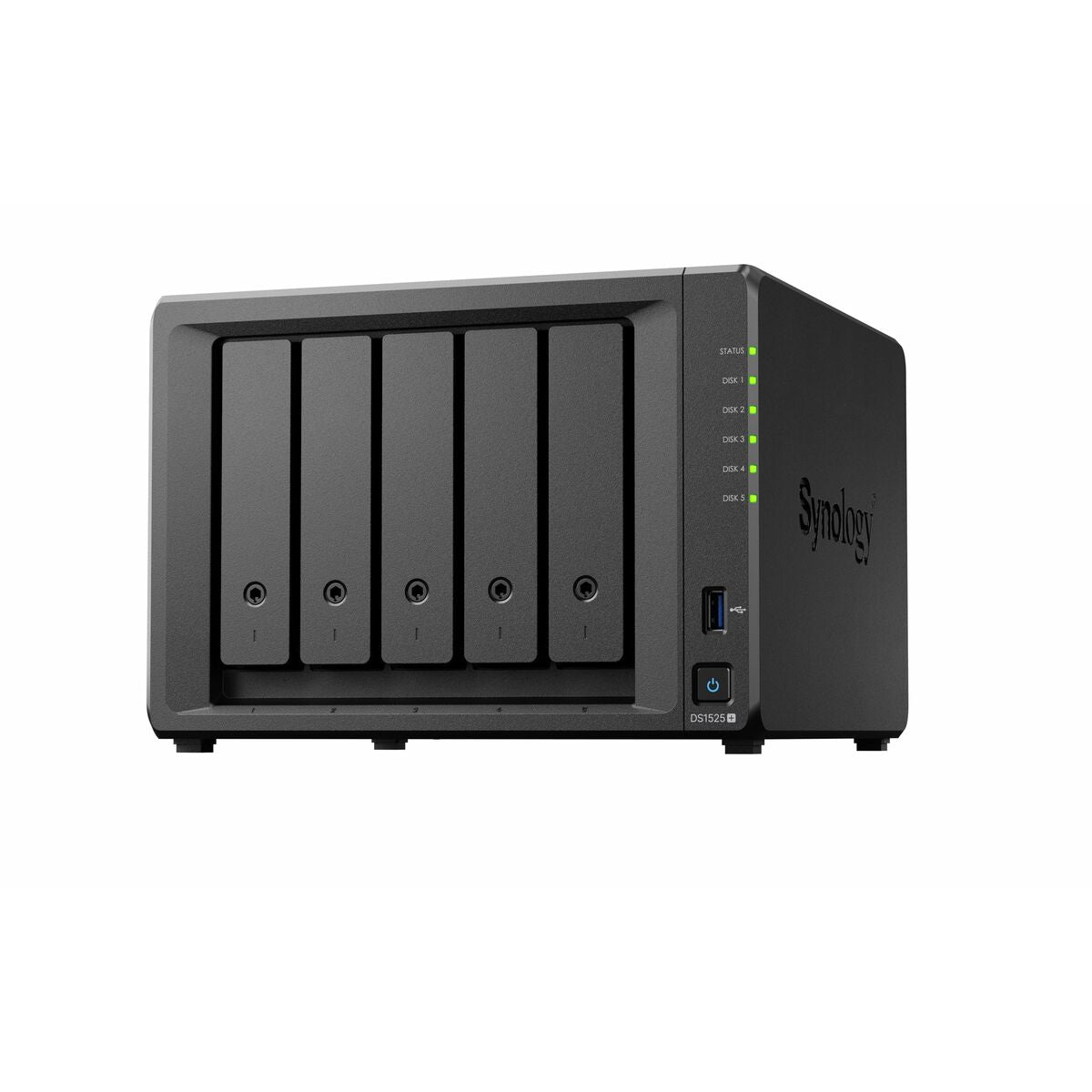 Stockage en Réseau NAS Synology DS1525+ Noir AMD Ryzen V1500B