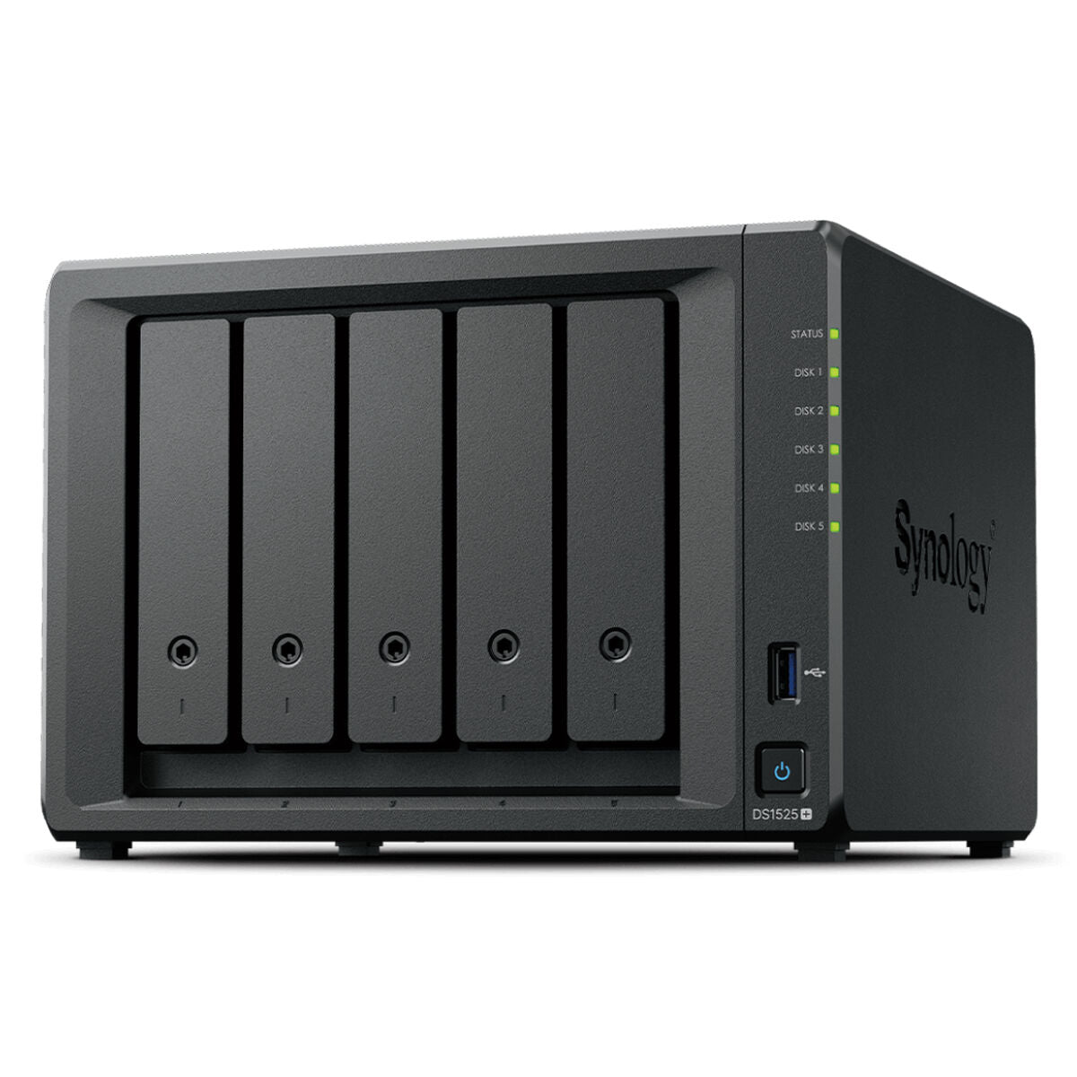 Stockage en Réseau NAS Synology DS1525+ Noir AMD Ryzen V1500B