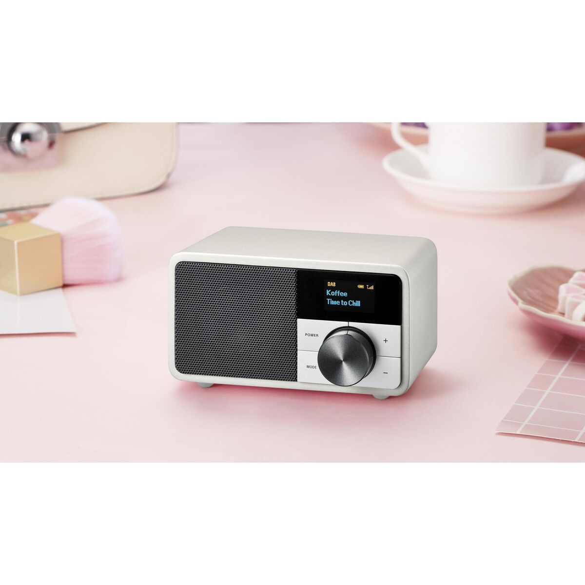 Radio Transistor Sangean DDR7 MINI Argenté FM Rétro