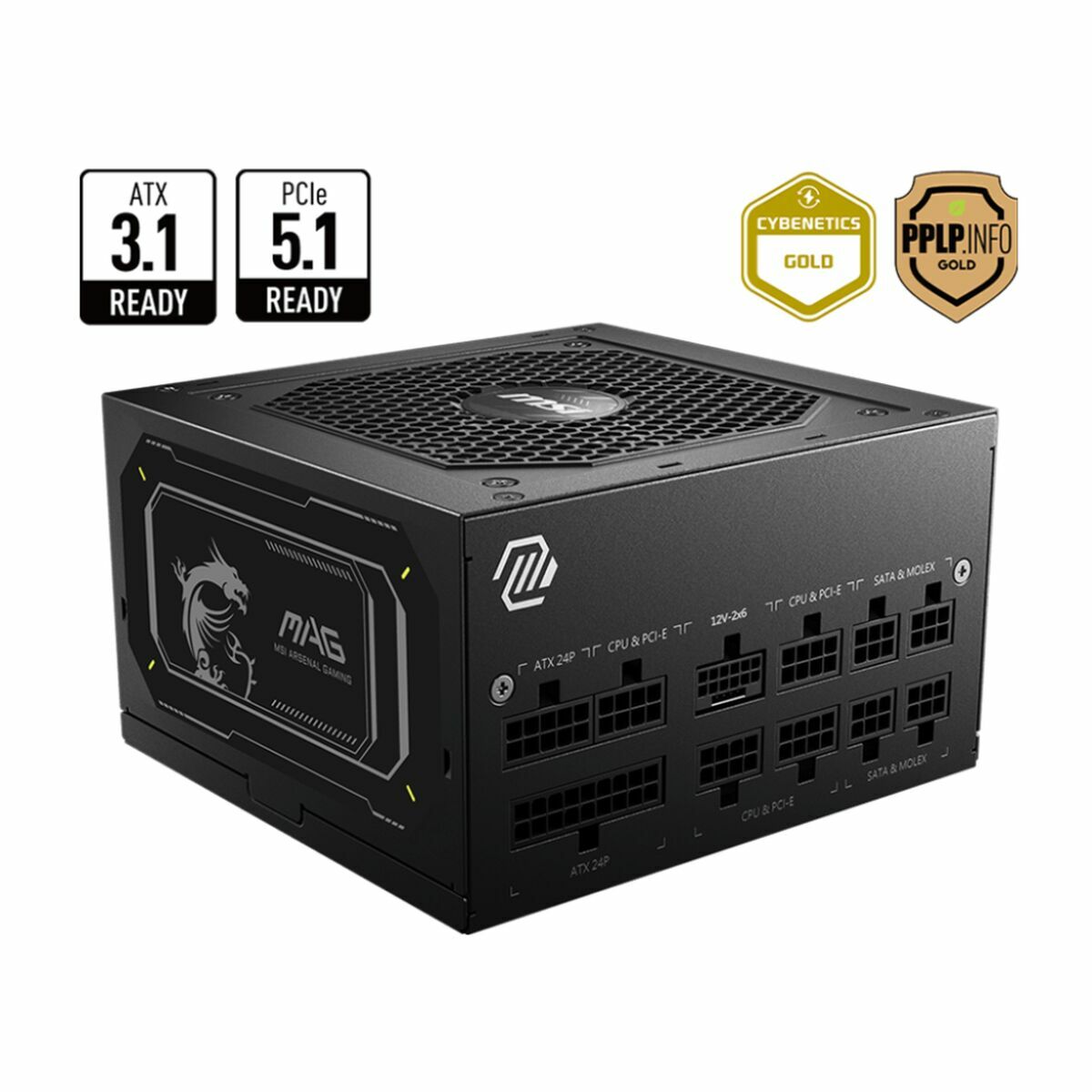 Bloc d’Alimentation MSI 306-7ZP8D11-CE0 850 W 80 Plus Gold