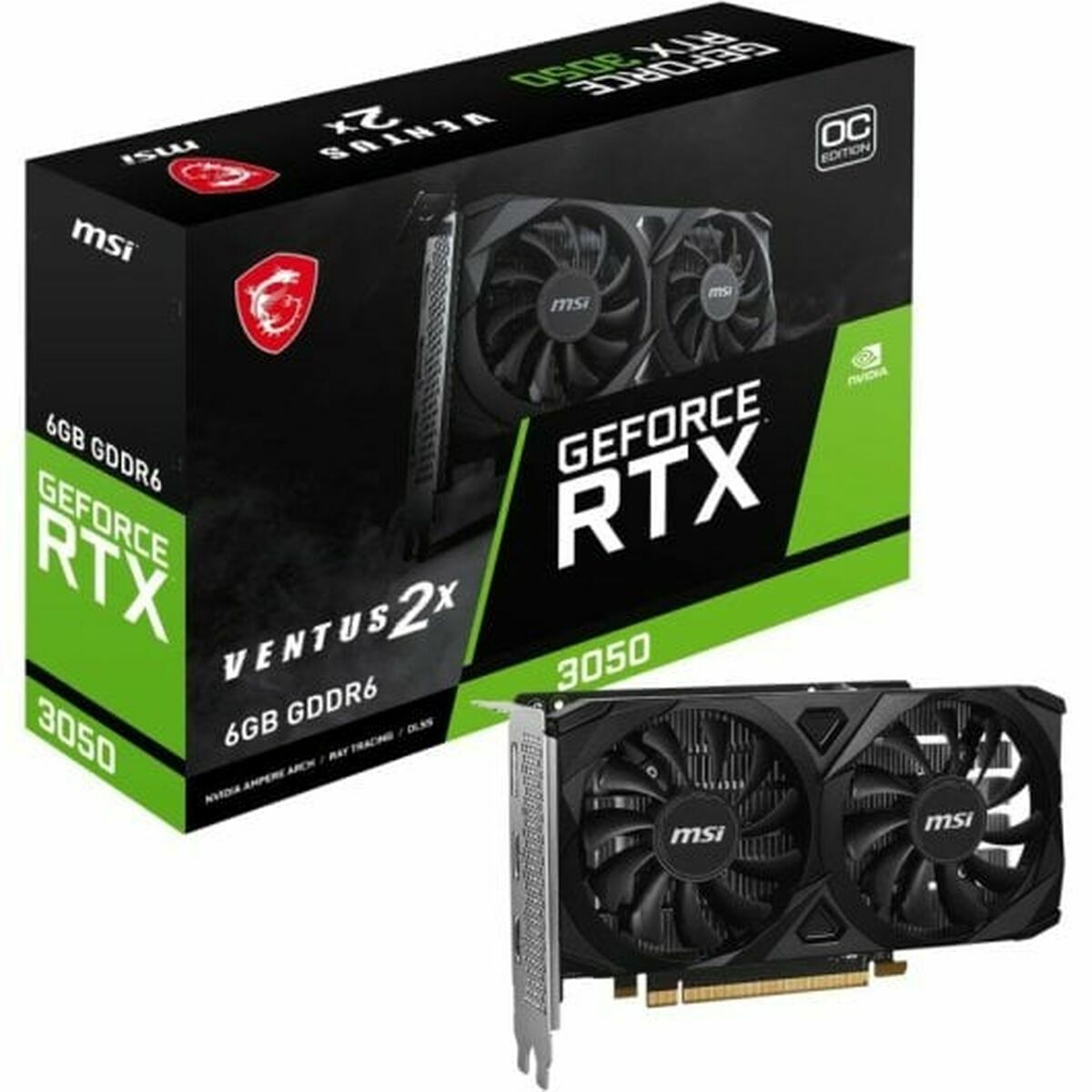 Carte Graphique MSI Nvidia GeForce RTX 3050 6 GB GDDR6
