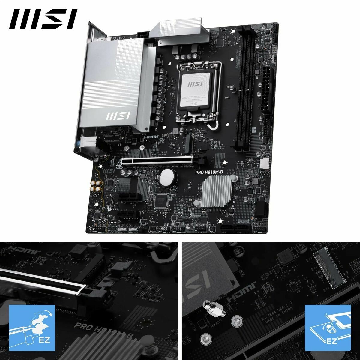 Carte Mère MSI PRO H810M-B LGA 1851