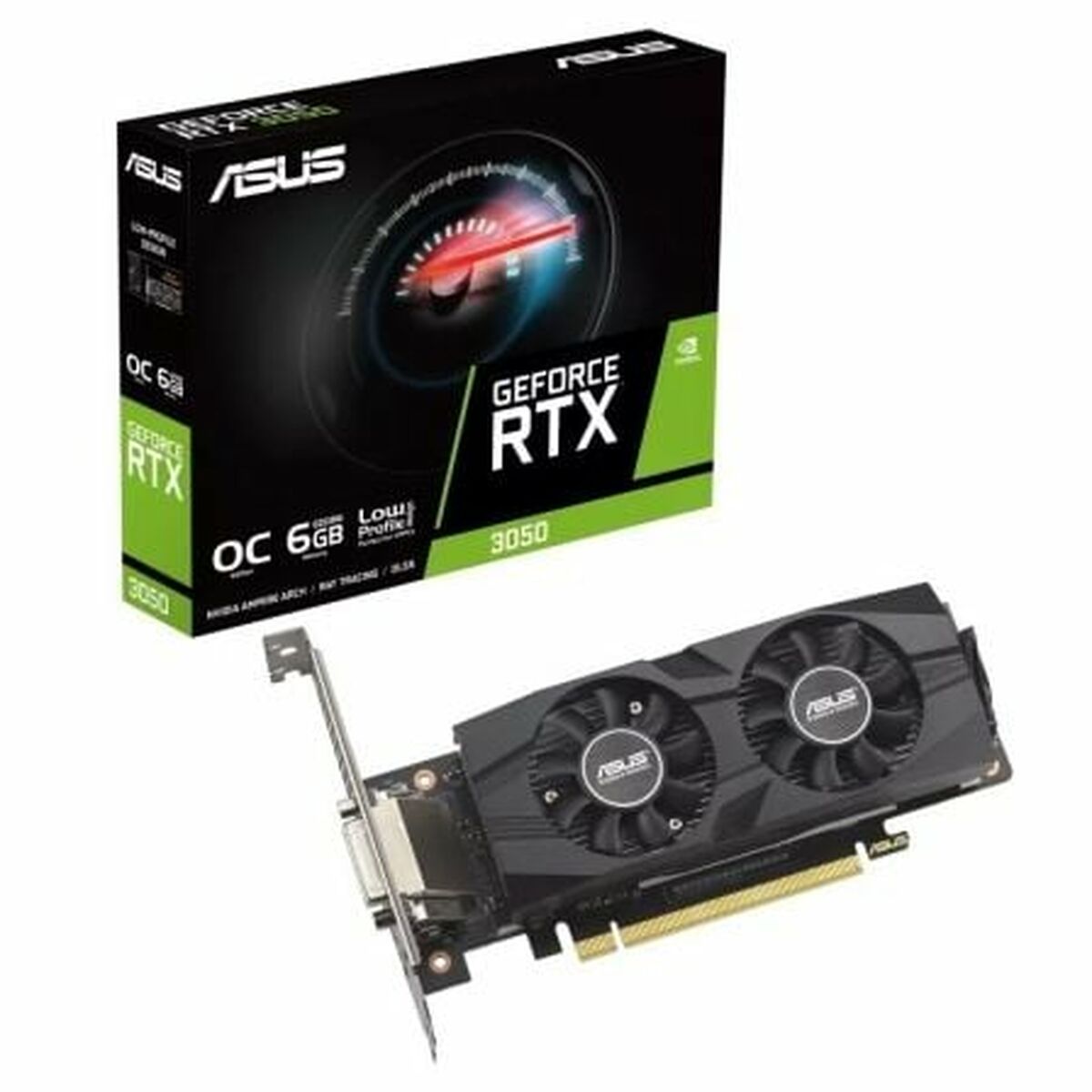 Carte Graphique Asus 90YV0KQ0-M0NA00 Nvidia GeForce RTX 3050 6 GB GDDR6