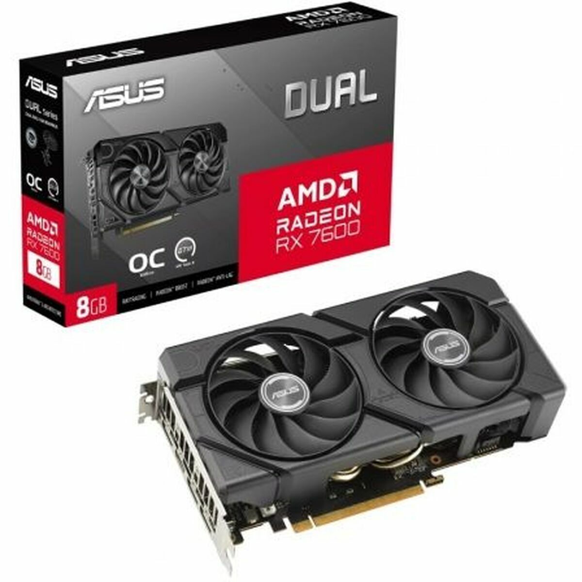 Carte Graphique Asus RX7600-O8G-EVO 8 GB GDDR6