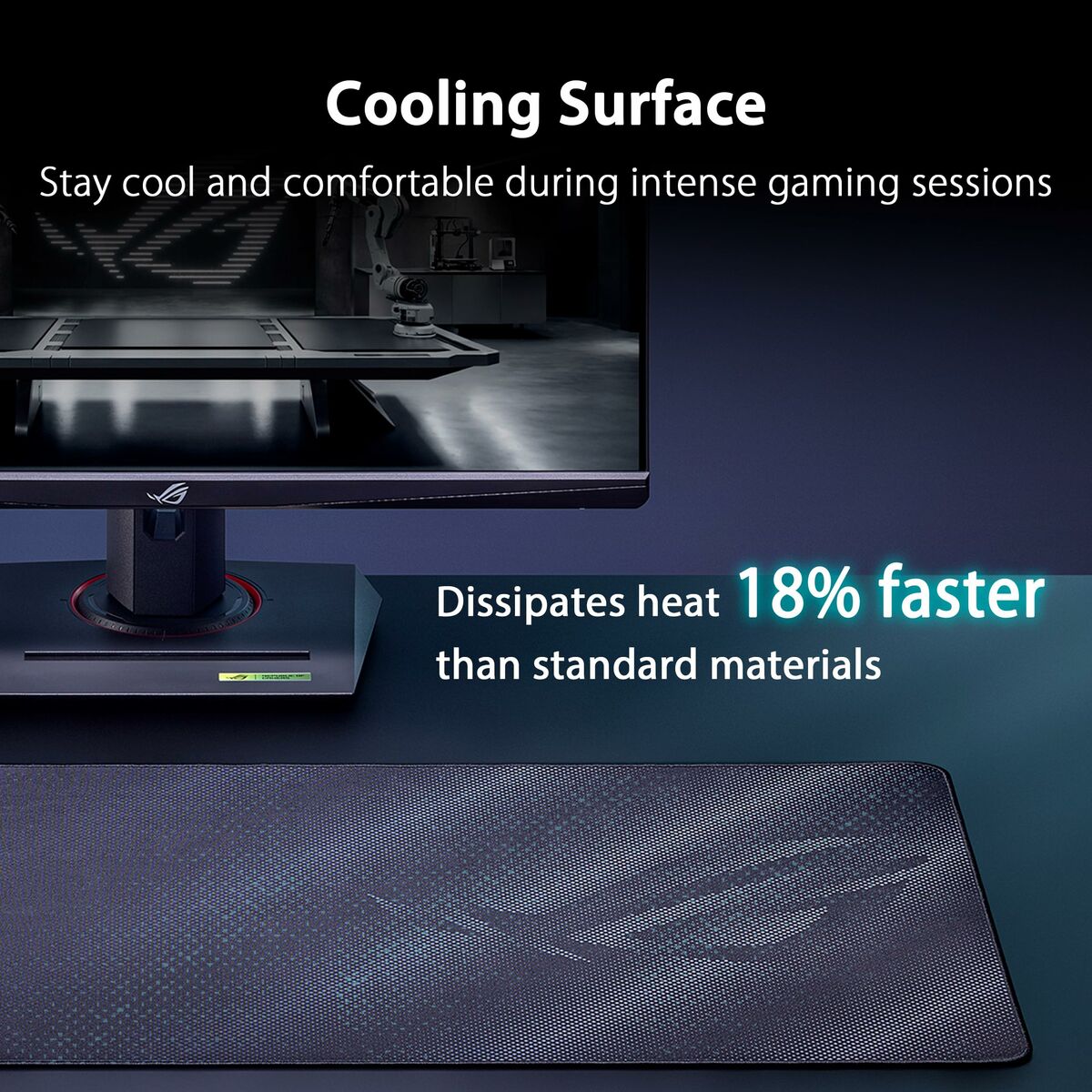 Tapis de Souris Asus 90MP04B0-BPUA00 Noir