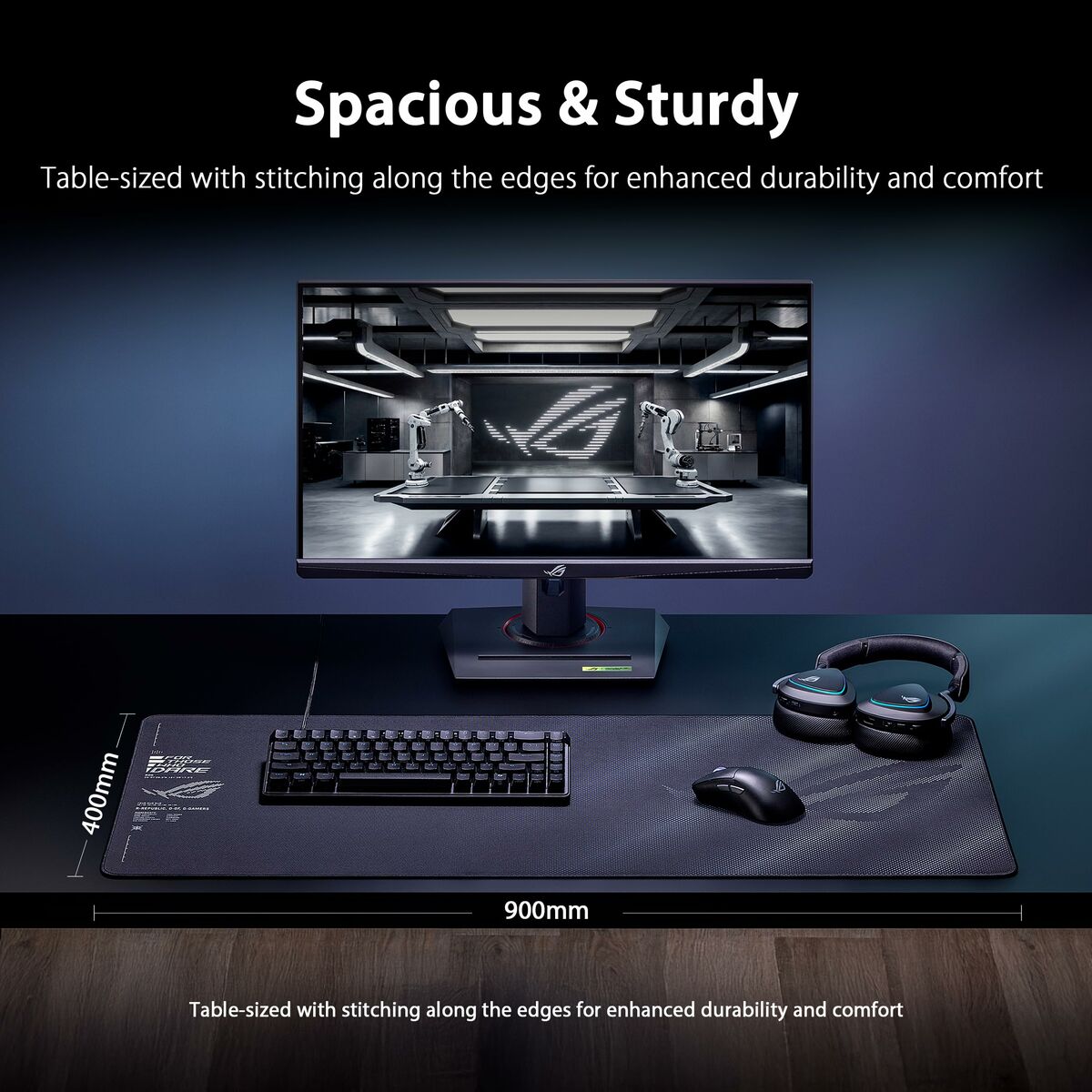 Tapis de Souris Asus 90MP04B0-BPUA00 Noir