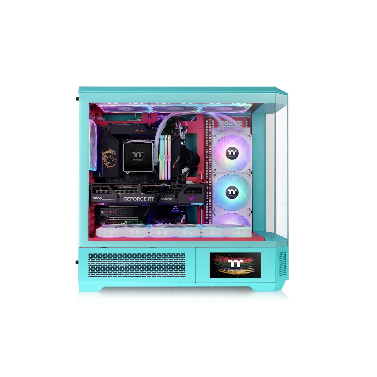 Boîtier ATX semi-tour THERMALTAKE CA-11H-00FLWN-00 Menthe