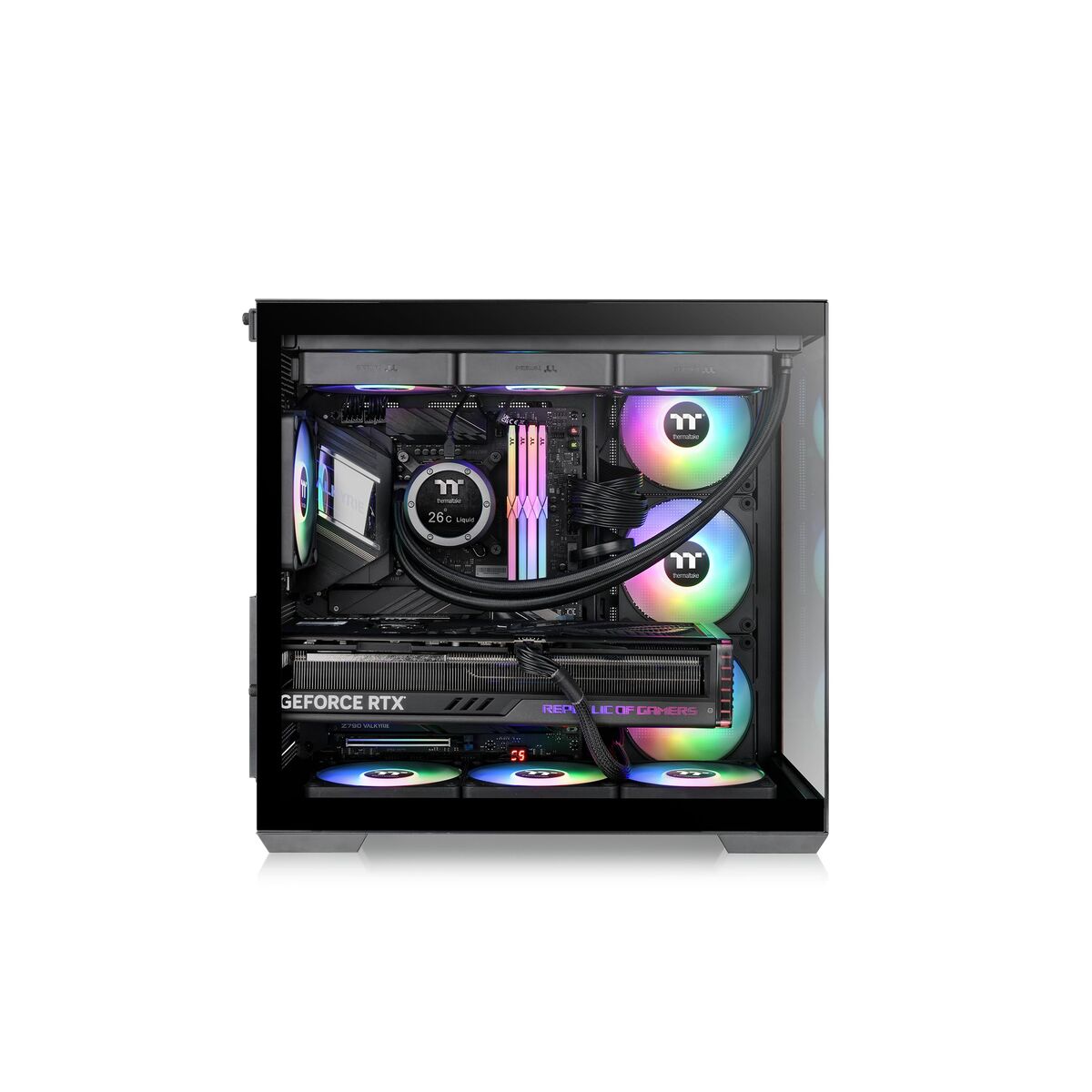 Boîtier ATX semi-tour THERMALTAKE View 380 WS ARGB Noir
