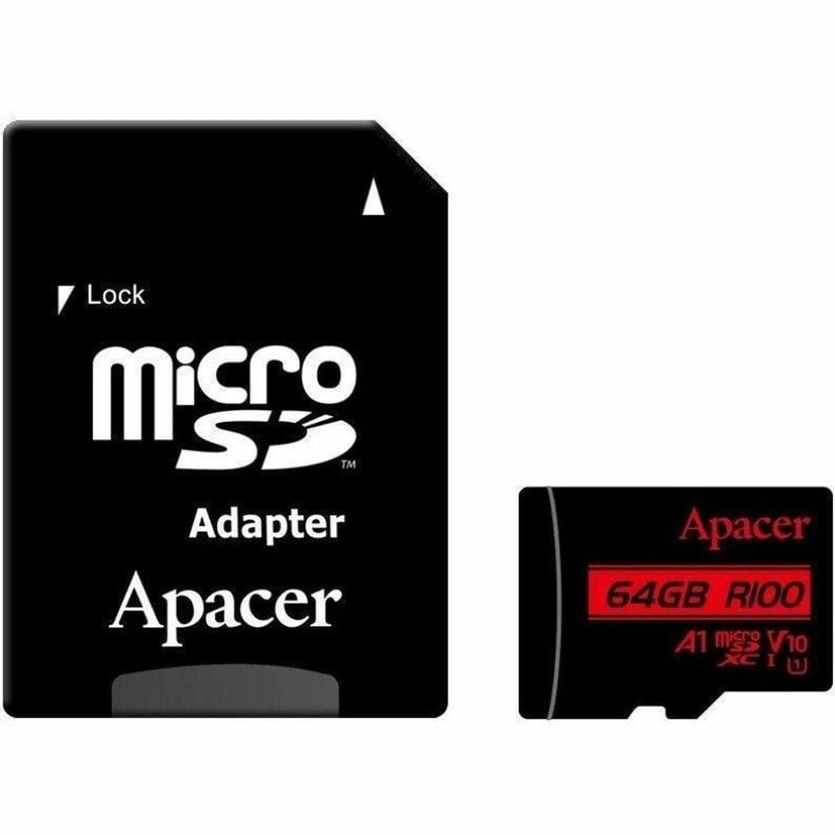 Carte Mémoire Micro SD avec Adaptateur Apacer XC UHS 1 64 GB