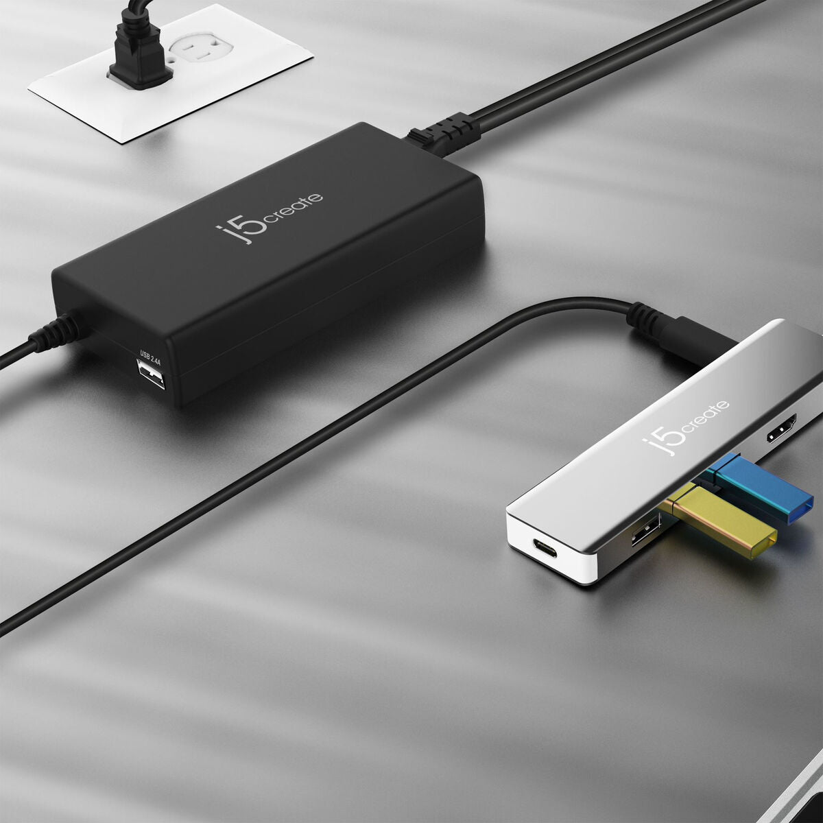 Chargeur portable j5create JUP2290C-EN Noir