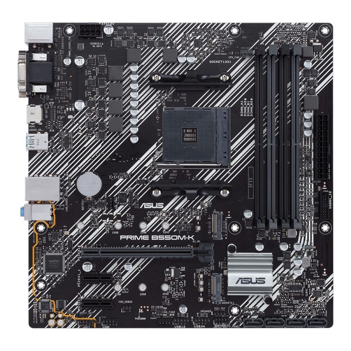 Carte Mère Asus PRIME B550M-K AMD AM4 AMD B550 AMD