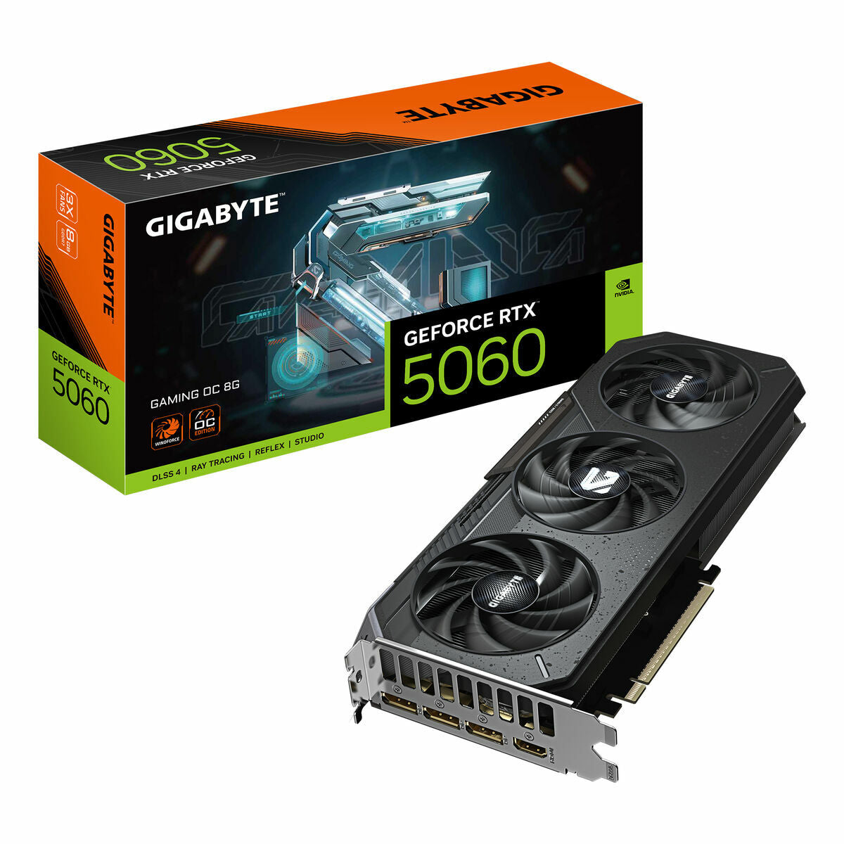 Carte Graphique Gigabyte 9VN5060GO-00-G10 8 GB GEFORCE RTX 5060 GDDR7