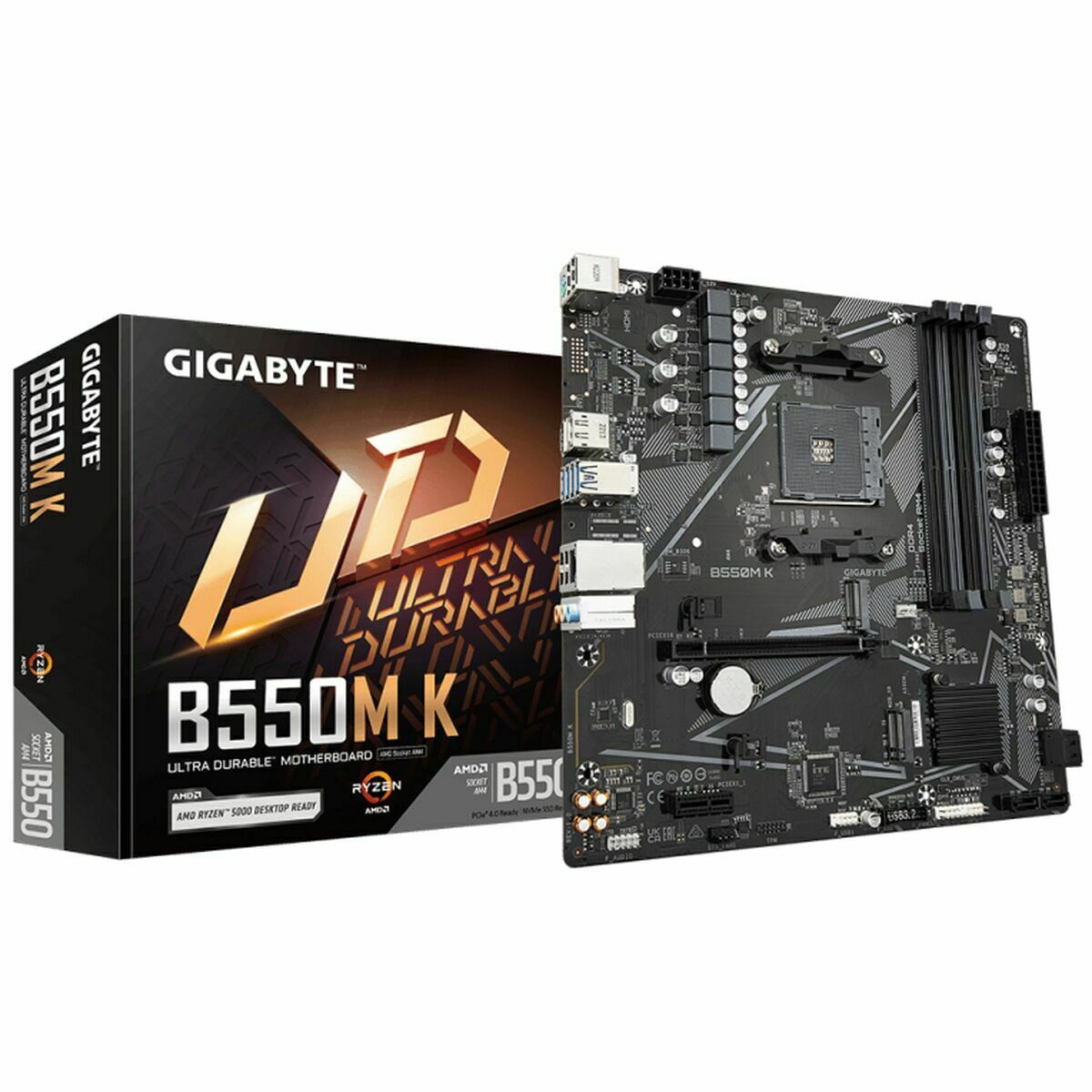 Carte Mère Gigabyte B550M K AMD AM4