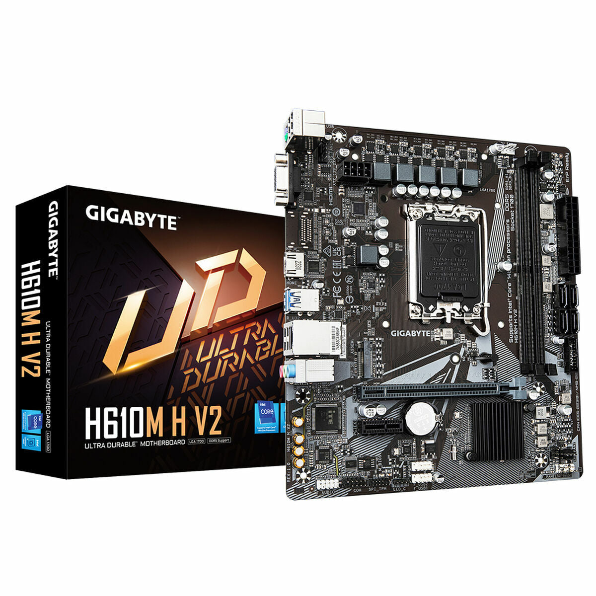 Carte Mère Gigabyte H610M H V2 H610 LGA 1700