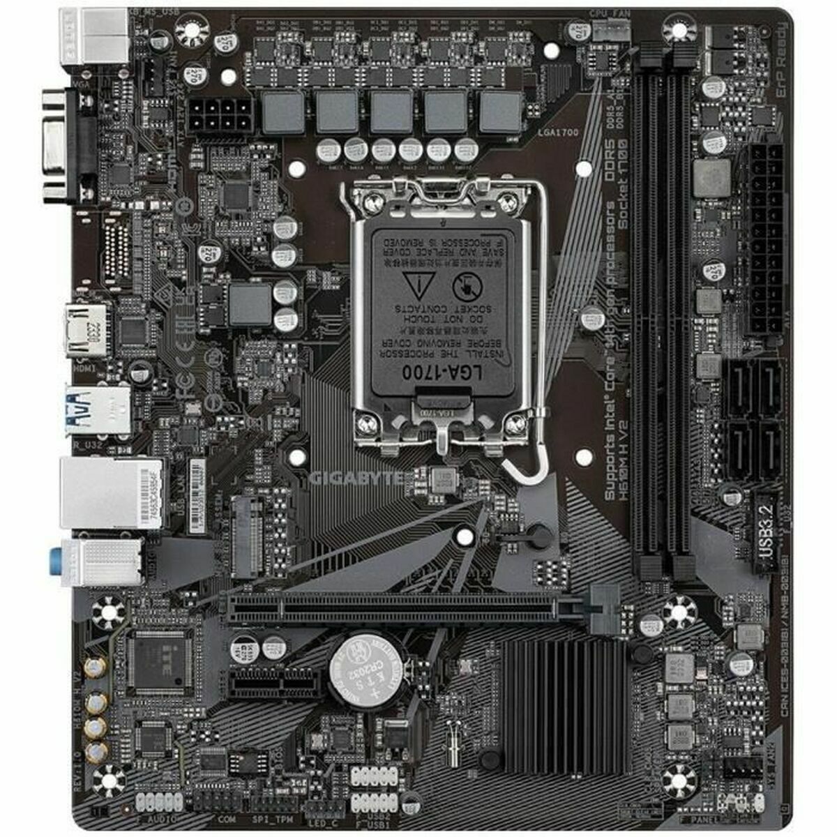 Carte Mère Gigabyte H610M H V2 H610 LGA 1700