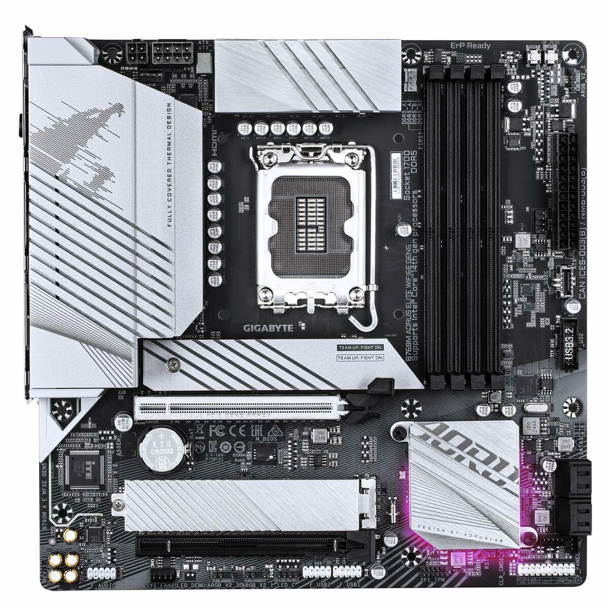 Carte Mère Gigabyte B760M AORUS ELITE WIFI6E GEN5 Intel B760 LGA 1700