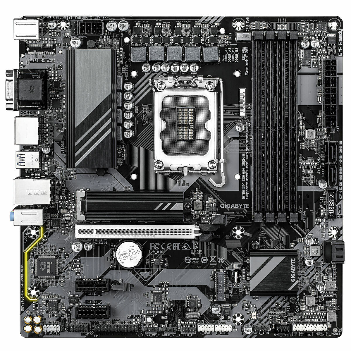 Carte Mère Gigabyte B760M DS3H GEN5 INTEL B760 EXPRESS LGA 1700