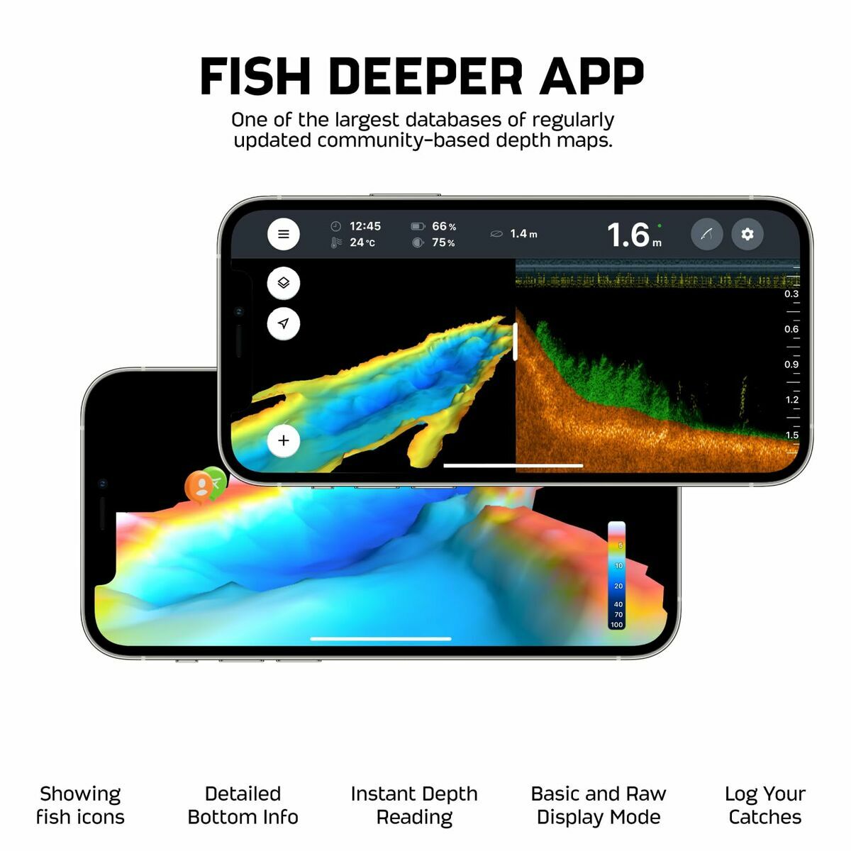 Localisateur de poissons Deeper DP6H13S10