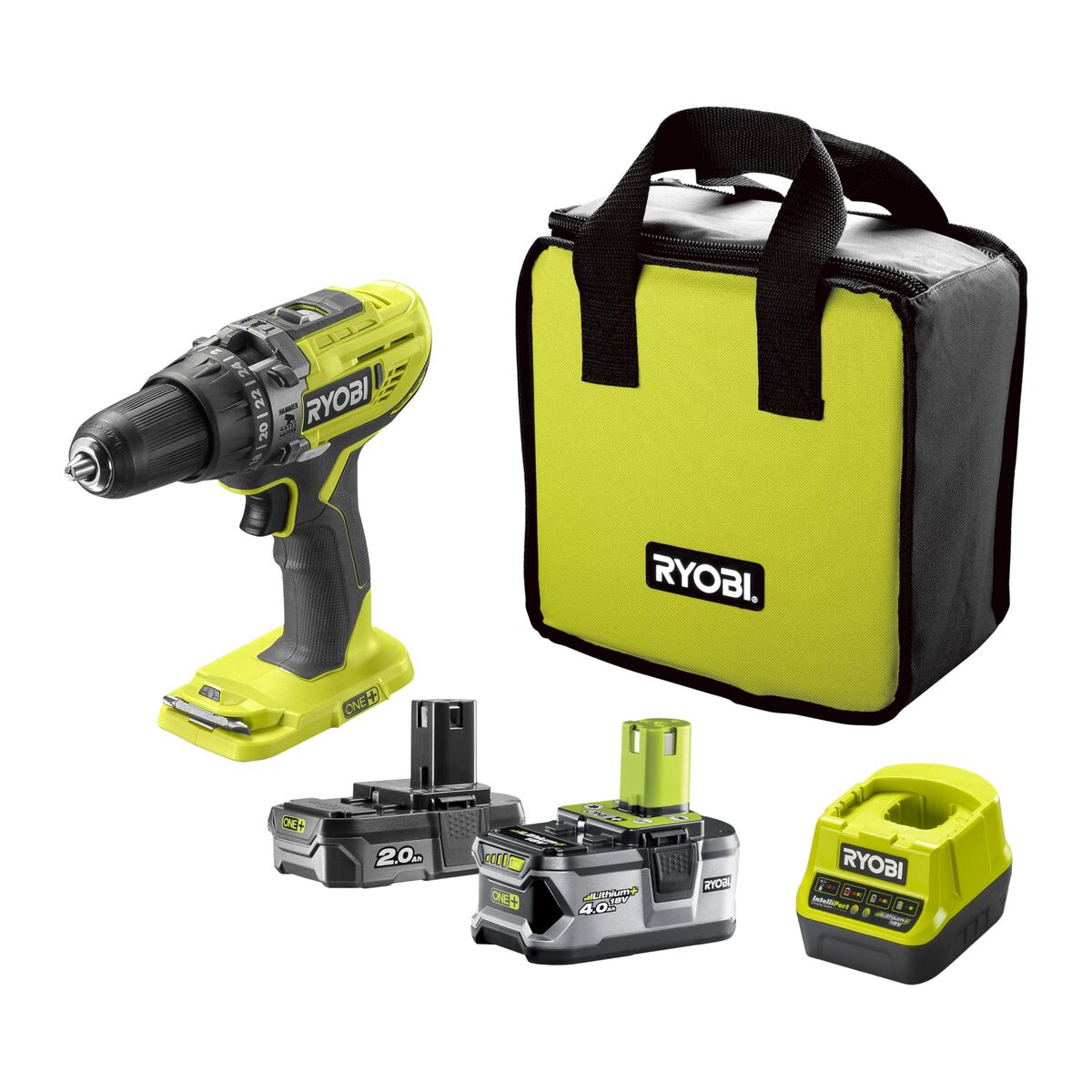 Perceuse à Percussion Ryobi ONE+ R18PD3-242S 18 V