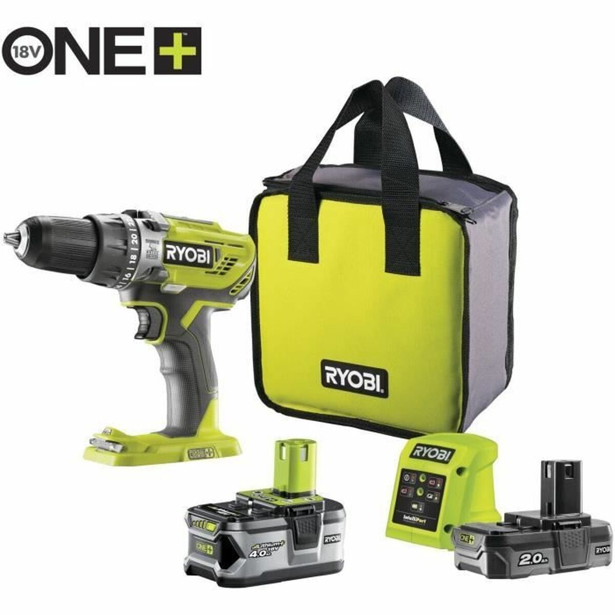 Perceuse à Percussion Ryobi ONE+ R18PD3-242S 18 V