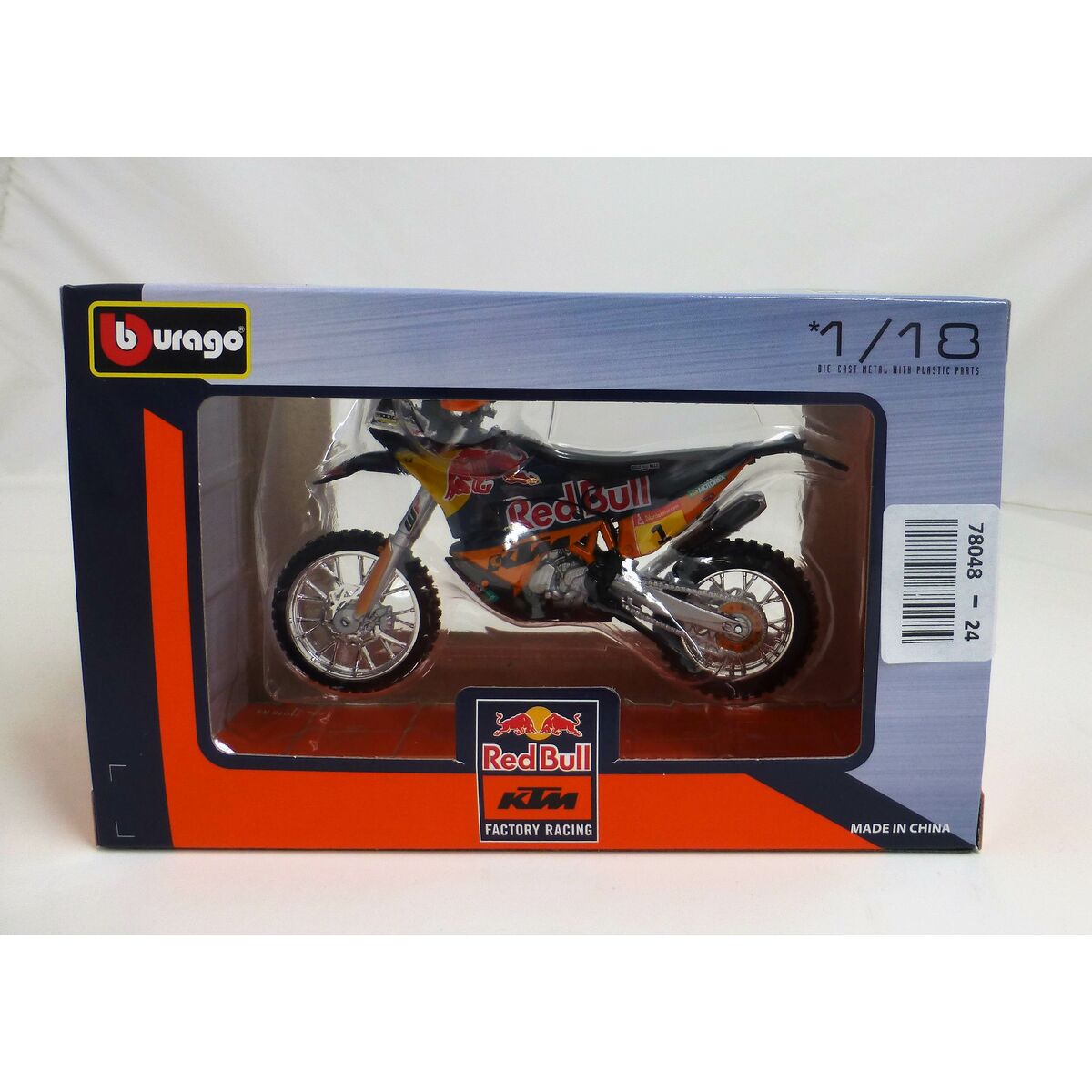Motocyclette Bburago Wrb Ktm Cross 1:18
