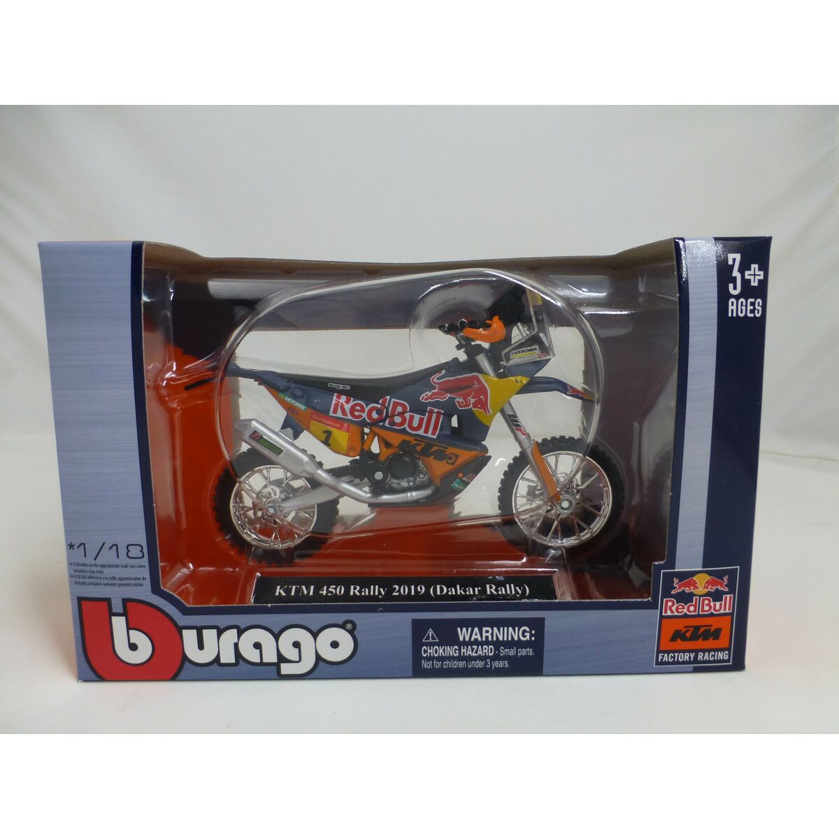 Motocyclette Bburago Wrb Ktm Cross 1:18