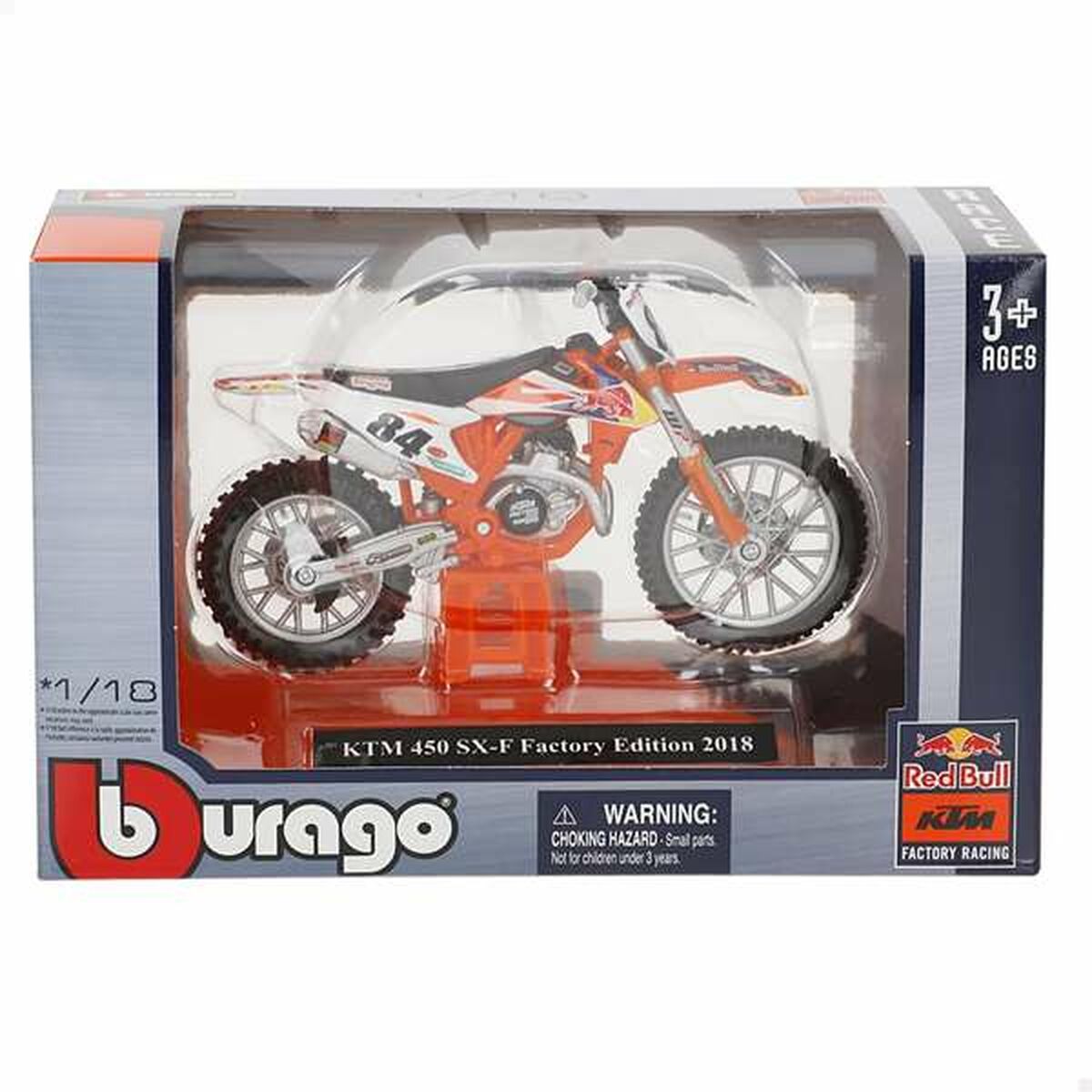 Motocyclette Bburago Wrb Ktm Cross 1:18