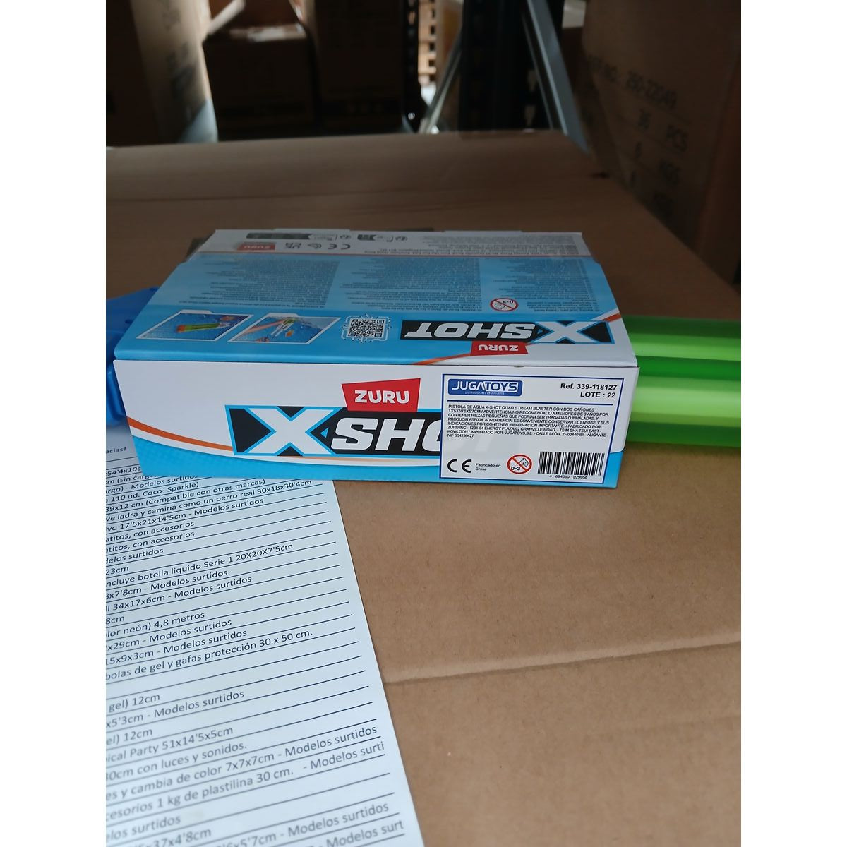 Pistolet à Eau Zuru X-Shot Quad Stream Blaster 13 x 60 x 6 cm