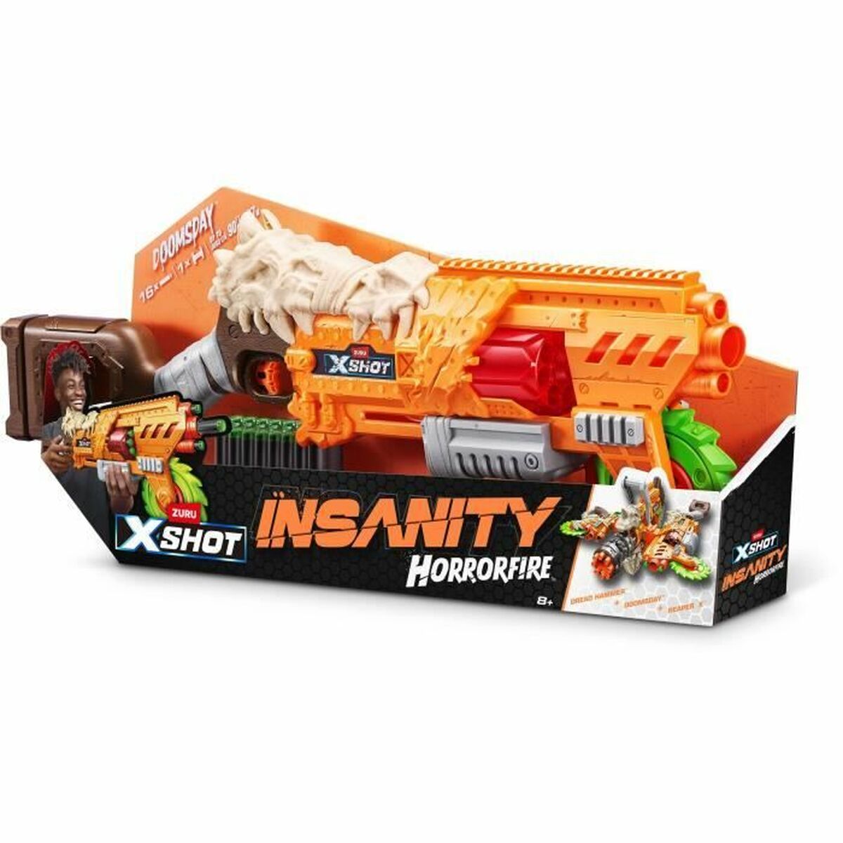 Pistolet à Fléchettes Zuru X-SHOT Horrorfire Doomsday