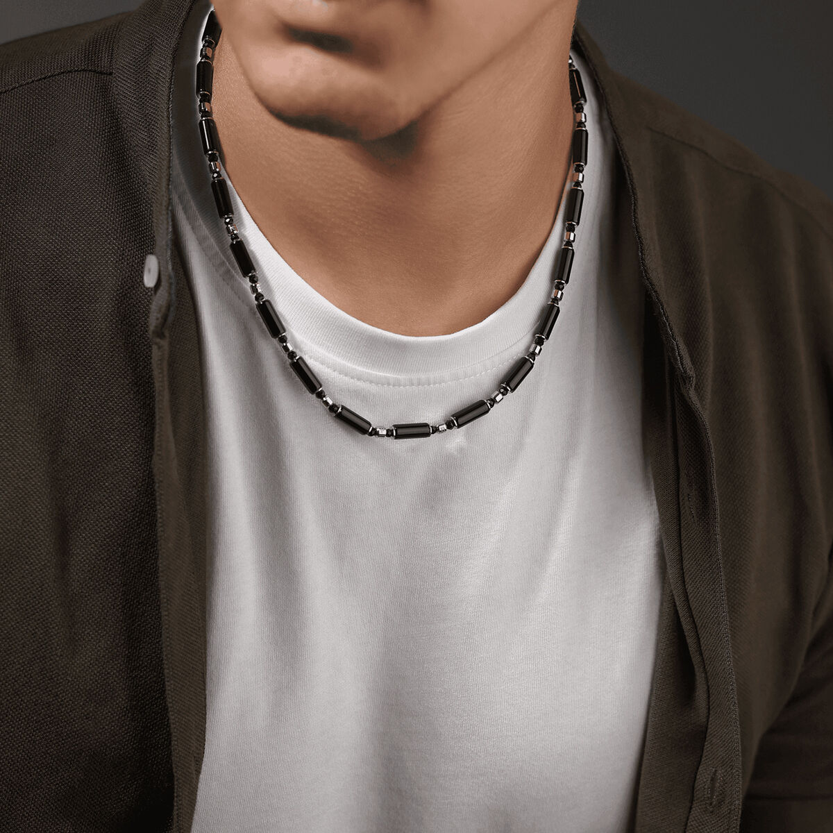 Collier Homme Police PEAGN0037301 Noir