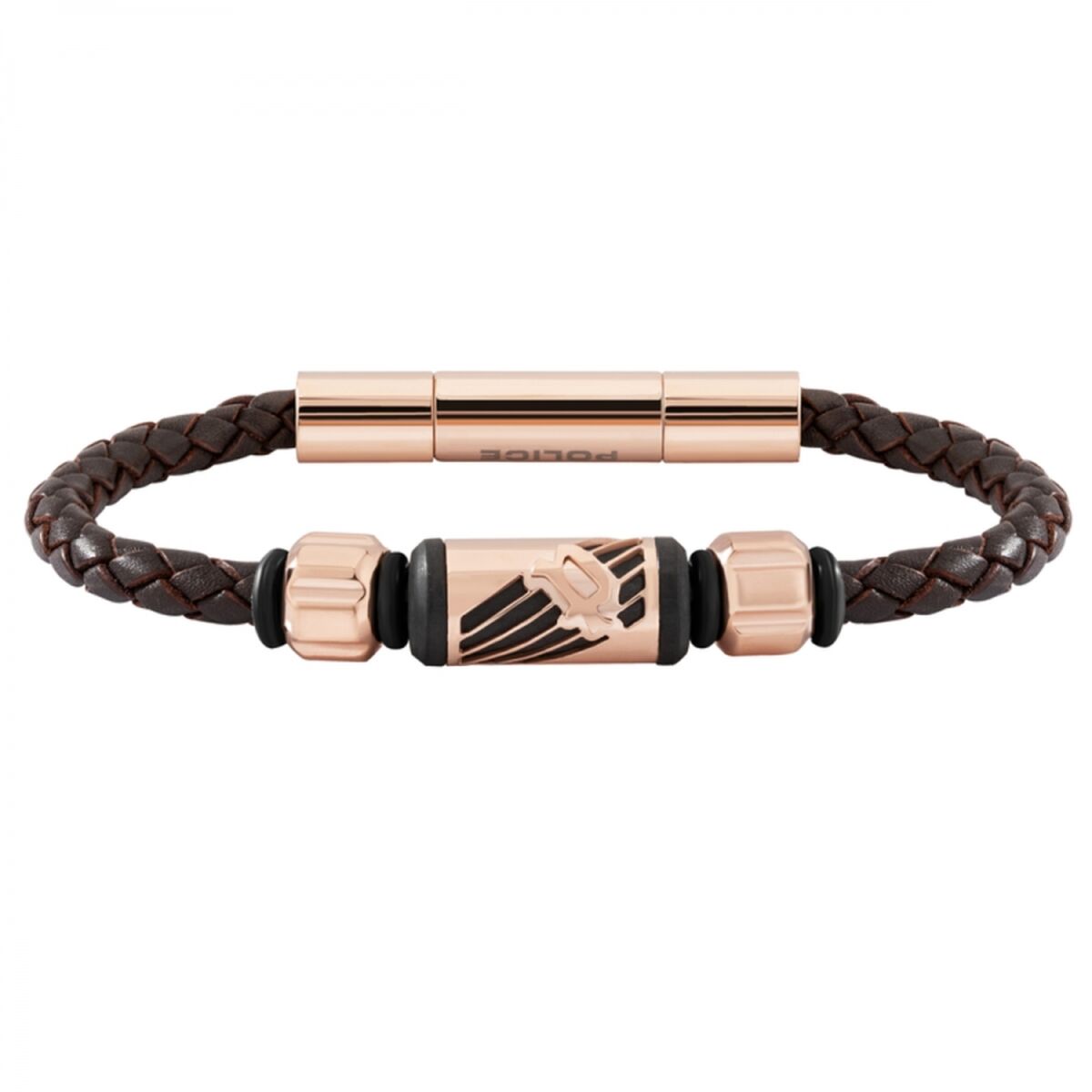 Bracelet Homme Police PJ26466BLC03A Cuir 19 cm