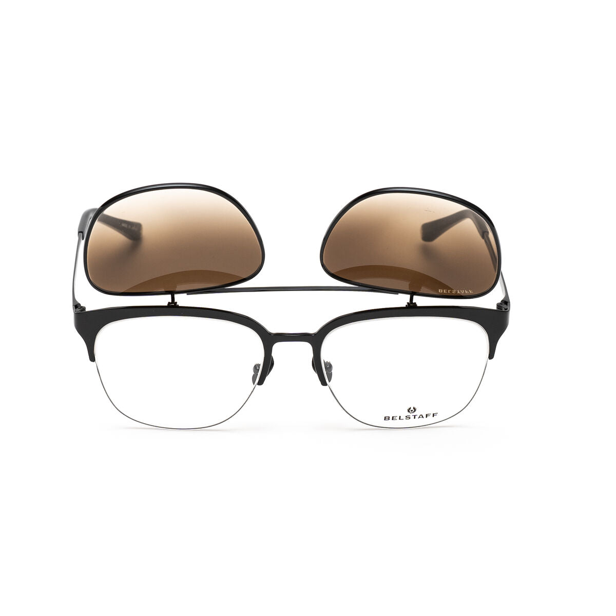 Monture de Lunettes + Lunettes de Soleil Belstaff HATCHERNEGROW Ø 55 mm Clip On
