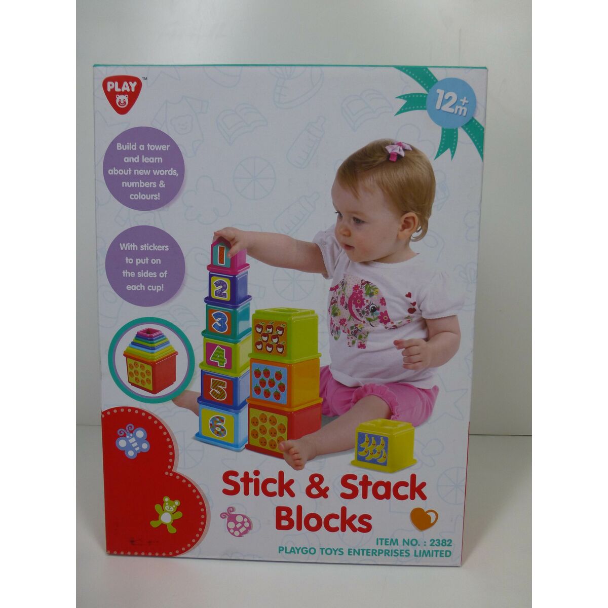 Blocs Empilables PlayGo 4 Unités 10,2 x 50,8 x 10,2 cm