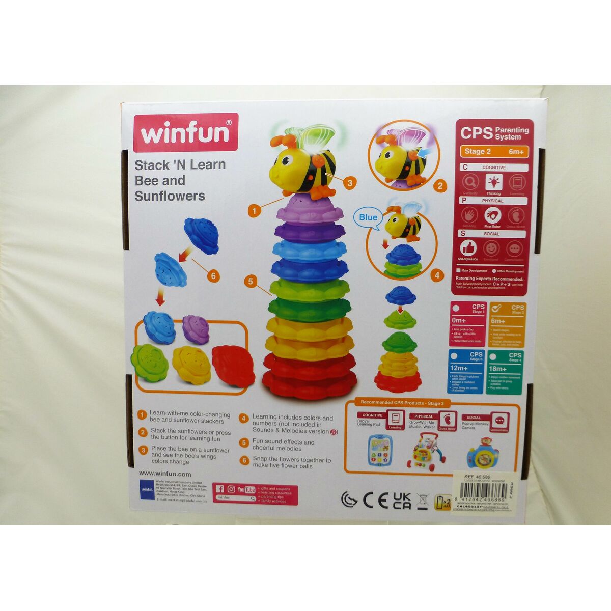Blocs Empilables Winfun Abeille 13 x 35,5 x 13 cm 2 Unités