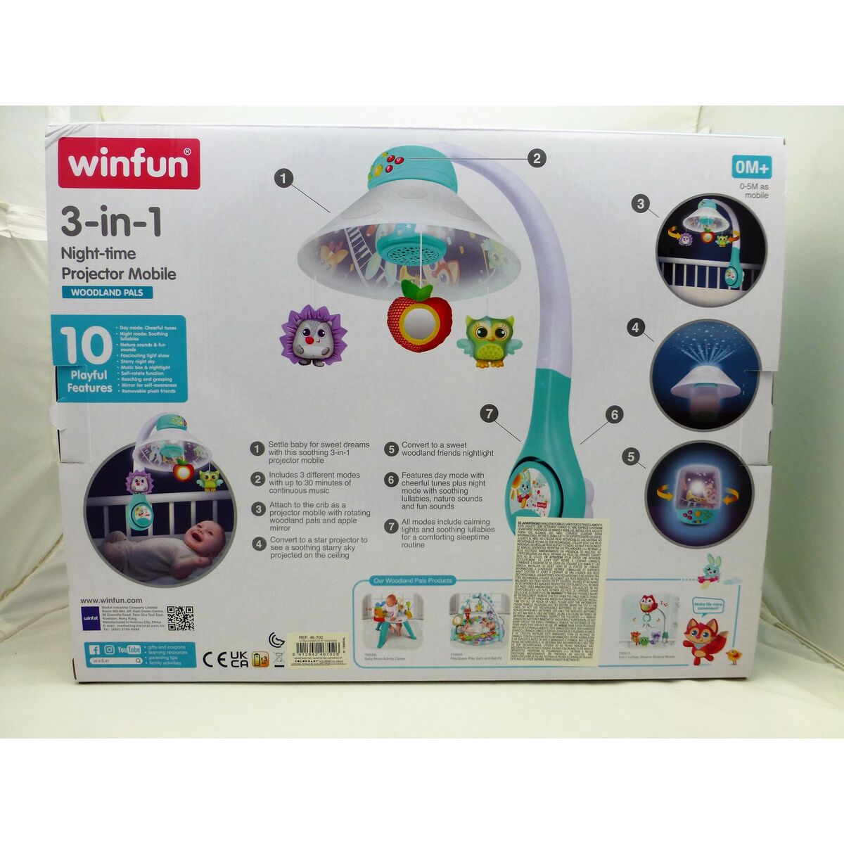 Projecteur mobile Winfun Plastique 46 x 49 x 30 cm (2 Unités)