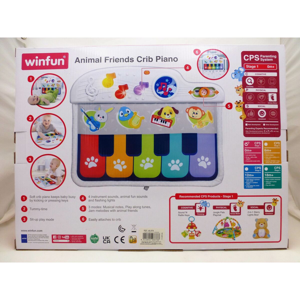 Piano interactif pour bébé Winfun 42 x 3 x 32 cm (4 Unités)