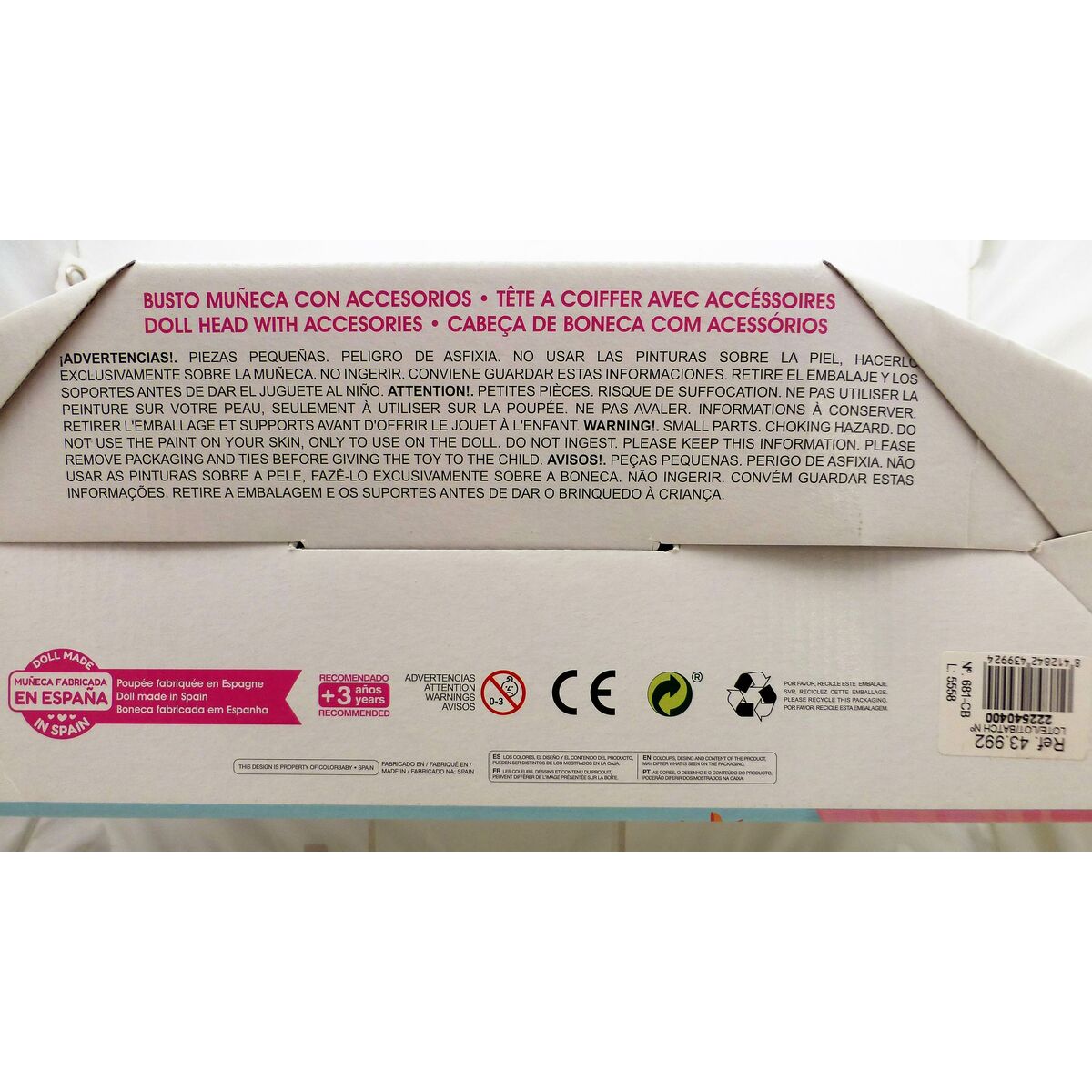 Accessoires pour poupées Colorbaby 4 Unités