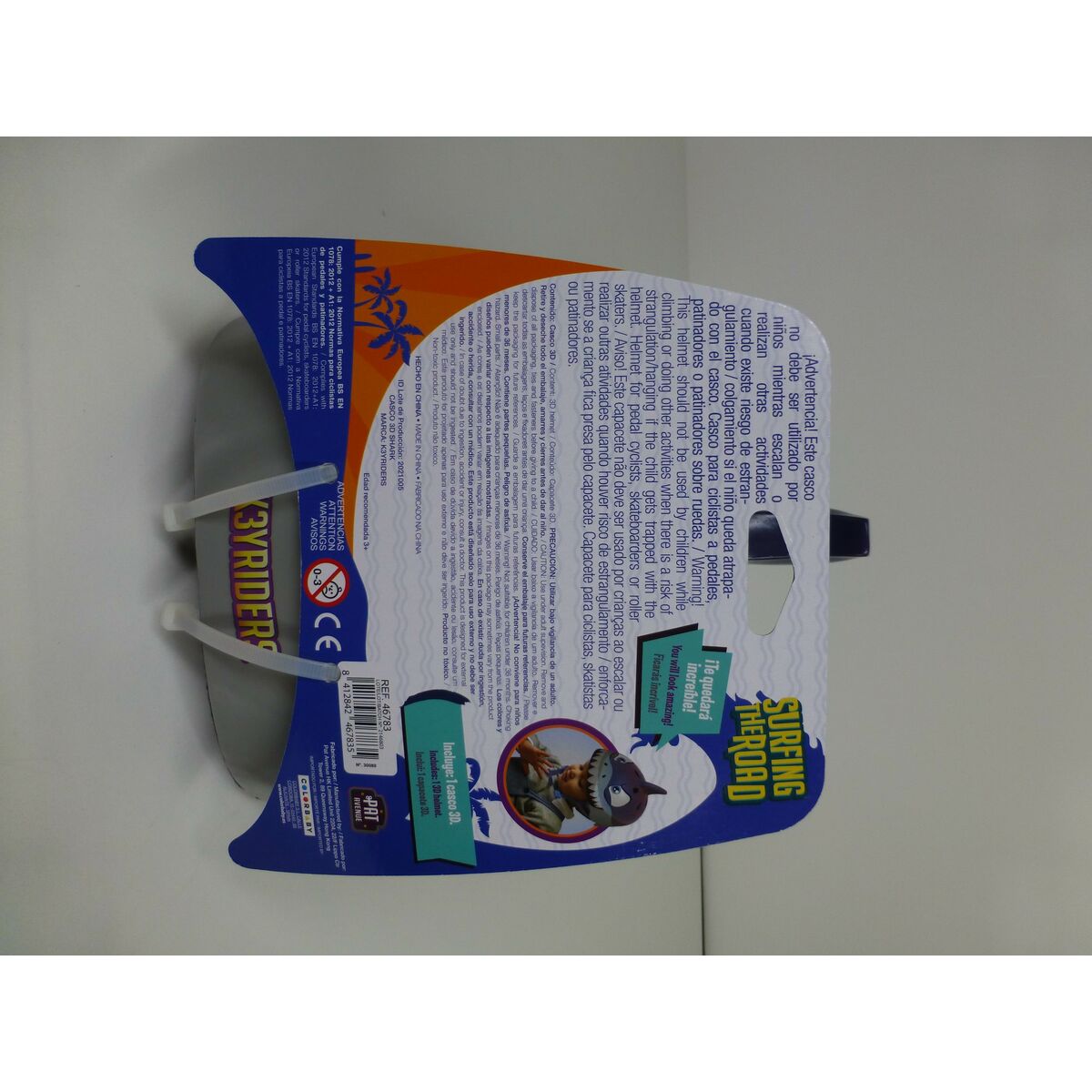 Casque Enfant K3yriders Shark 52-55 cm (4 Unités)