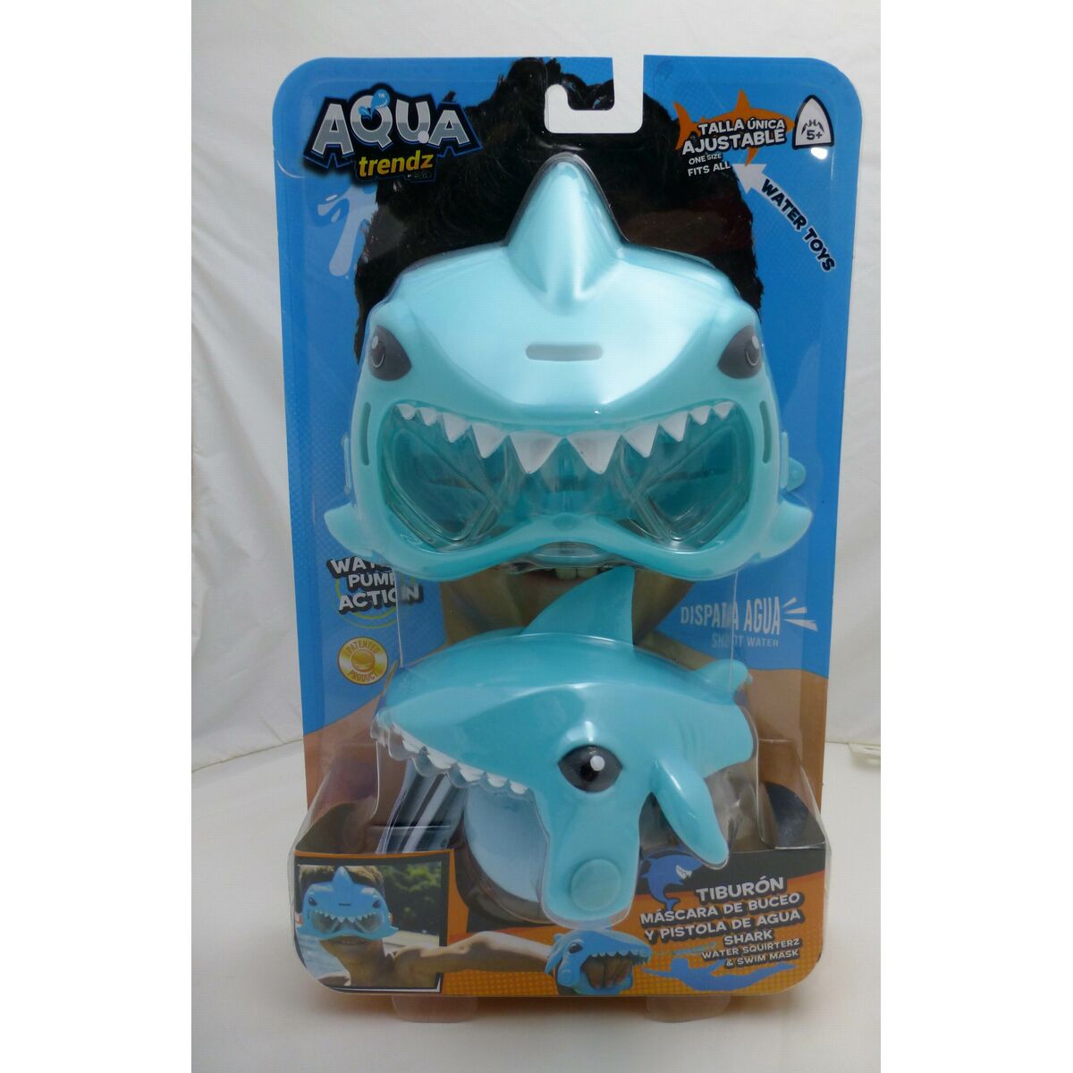 Jeu de pistolet à eau et masque de plongée Eolo Requin 18 x 15 x 8,5 cm (4 Unités)