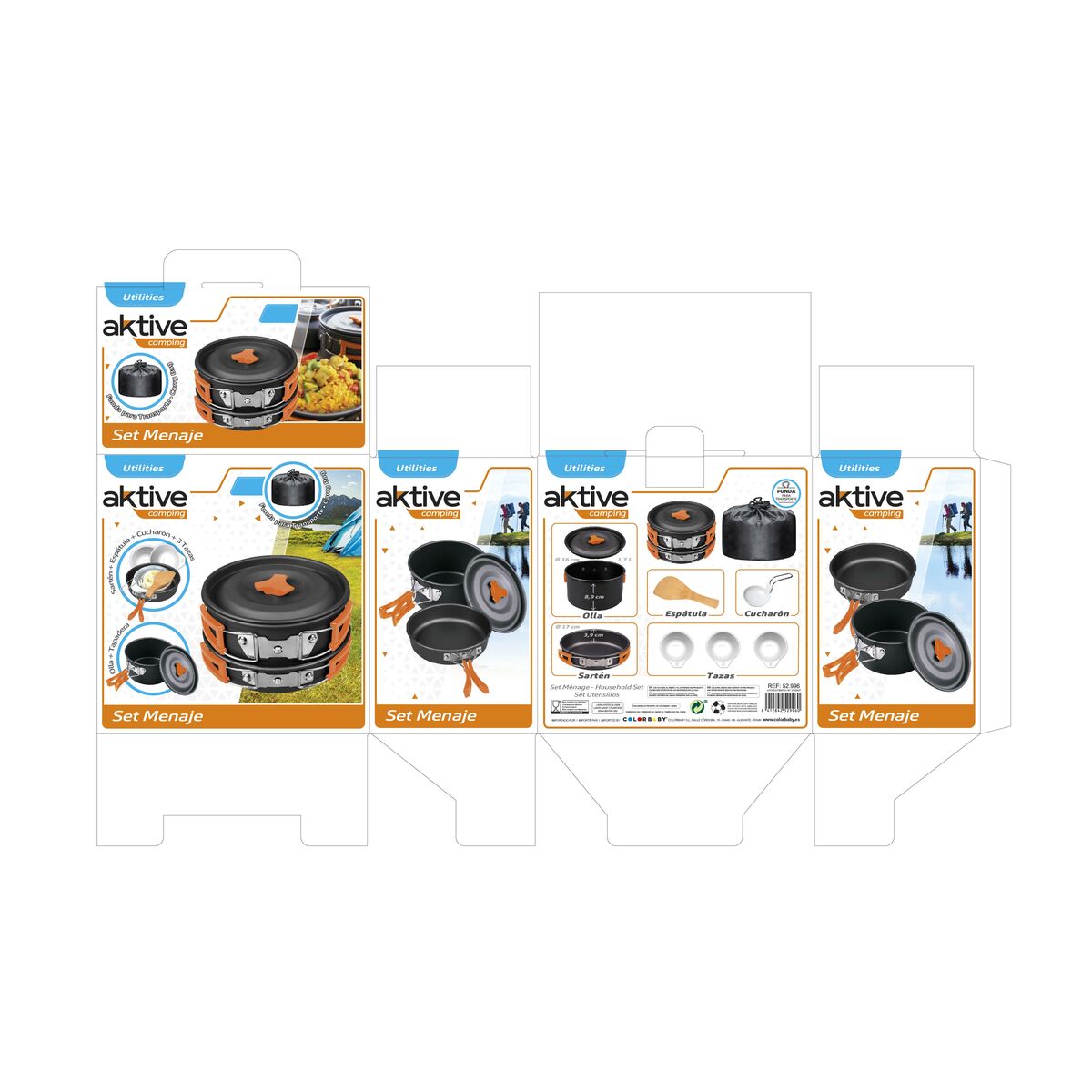 Ensemble de Cuisine Aktive 4 Unités