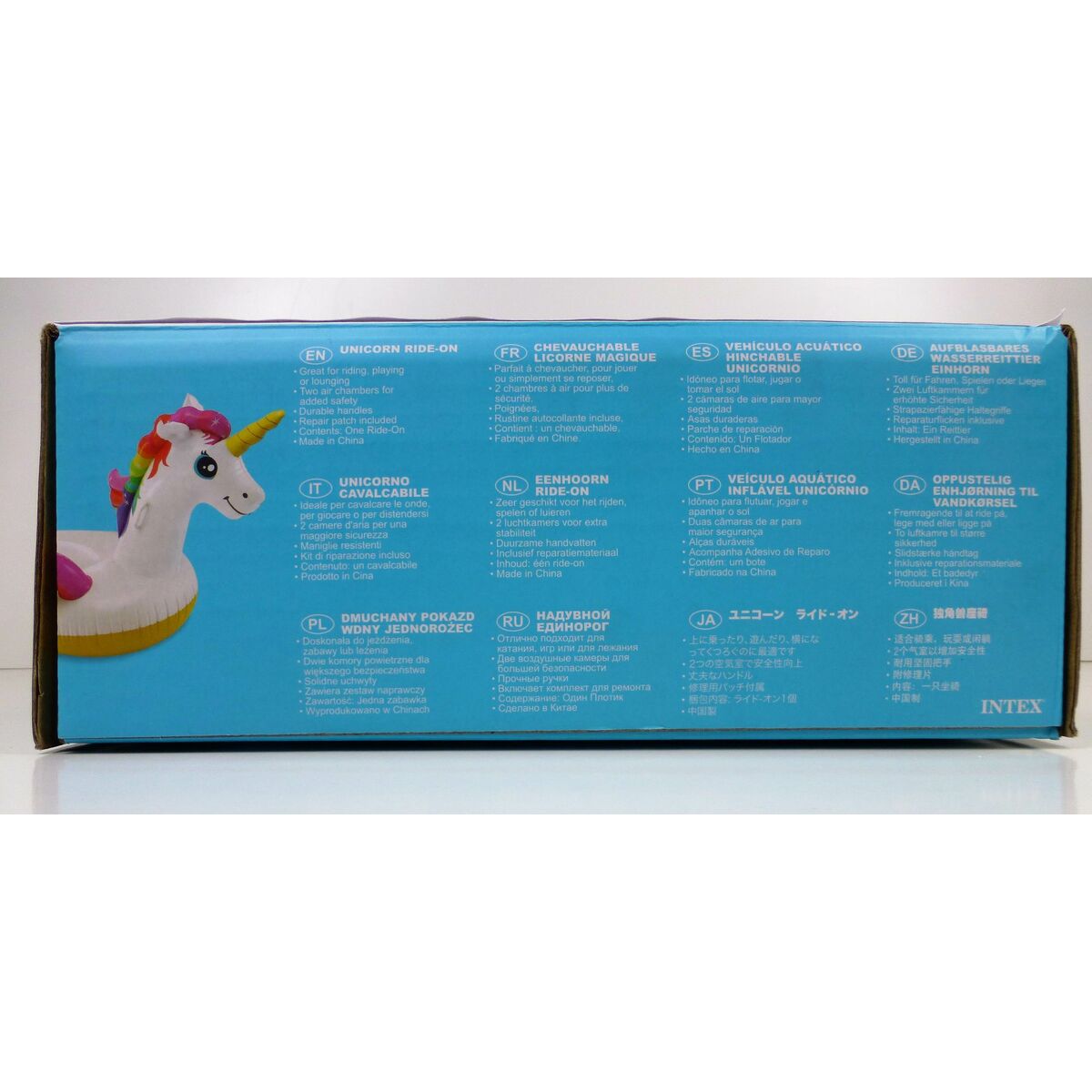 Matelas Gonflable Licorne Intex 201 x 97 x 140 cm (4 Unités)