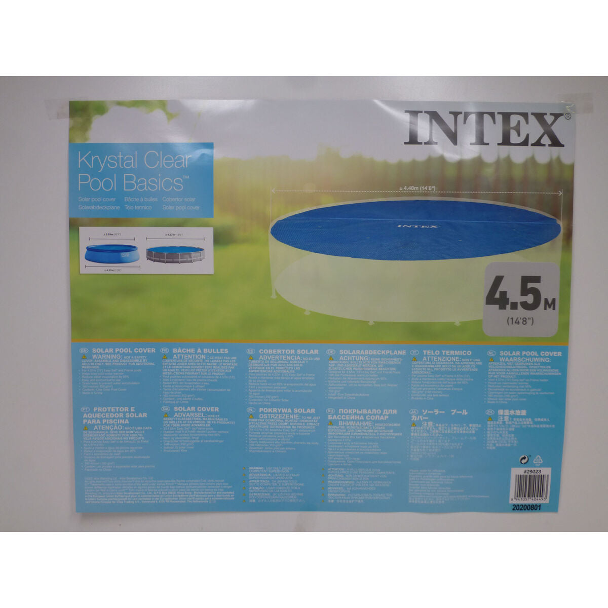 Bâches de piscine Intex 29023 EASY SET/METAL FRAME Ø 448 cm 419 x 419 cm