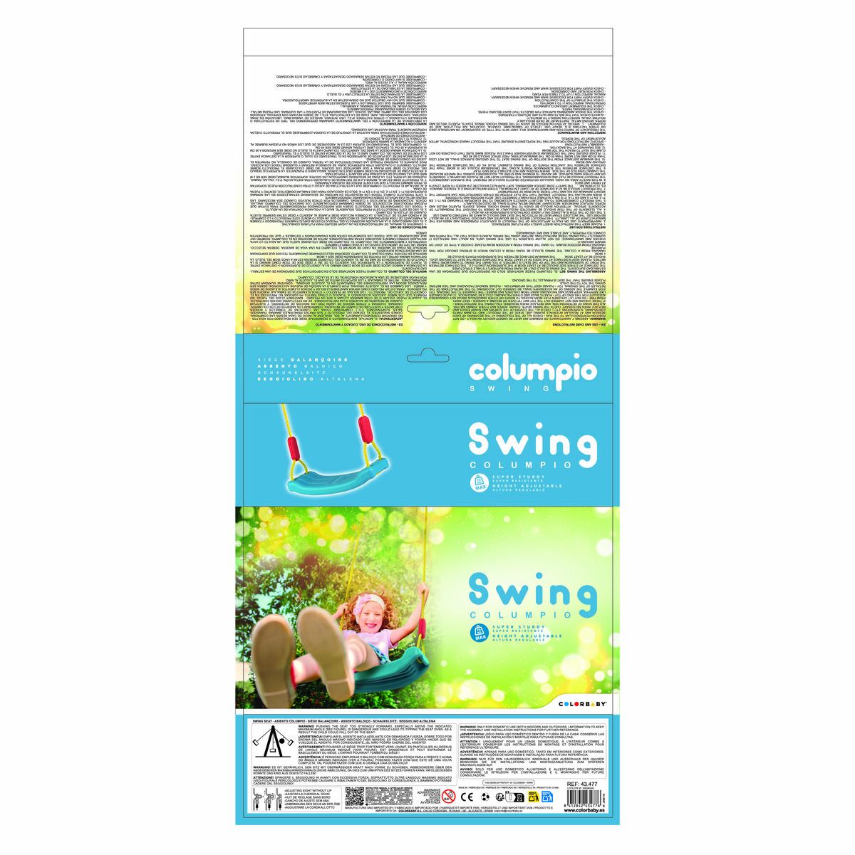 Siège pivotant Colorbaby 36 x 173 x 15 cm (4 Unités)