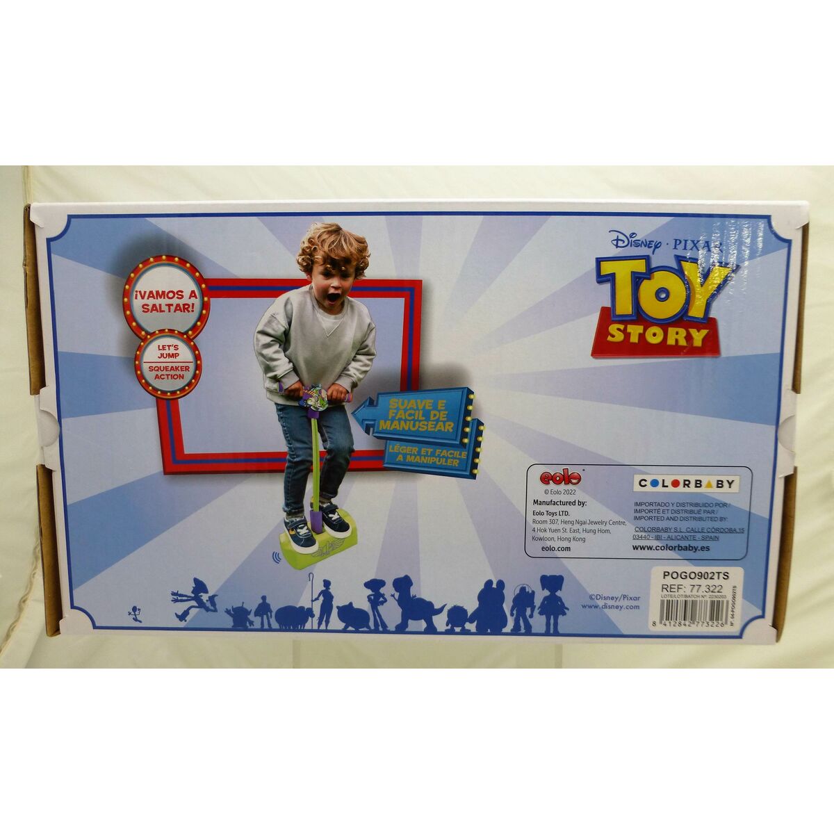 Bâton sauteur Toy Story 3D Vert Enfant (4 Unités)