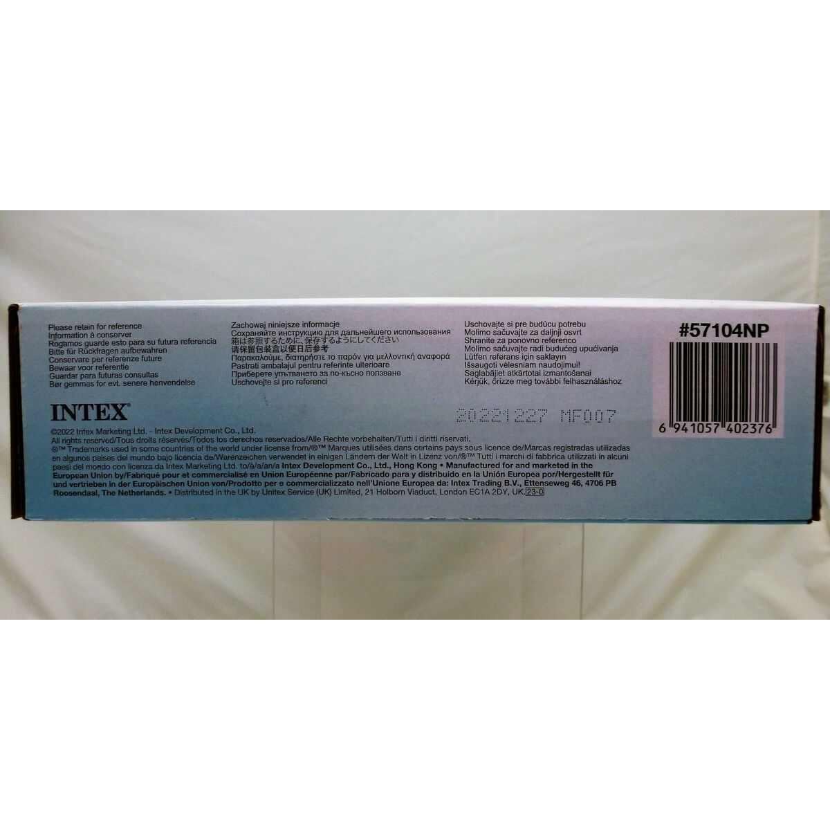 Pataugeoire gonflable pour enfants Intex Arc-en-ciel Anneaux 63 L 86 x 25 x 86 cm (12 Unités)