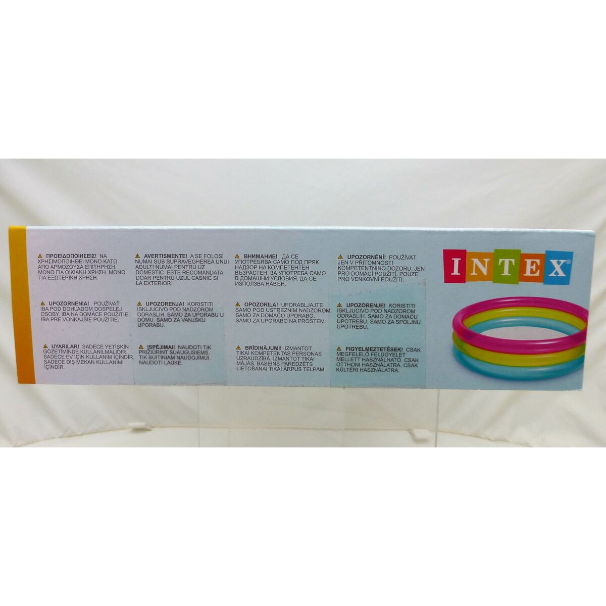 Pataugeoire gonflable pour enfants Intex Arc-en-ciel Anneaux 63 L 86 x 25 x 86 cm (12 Unités)