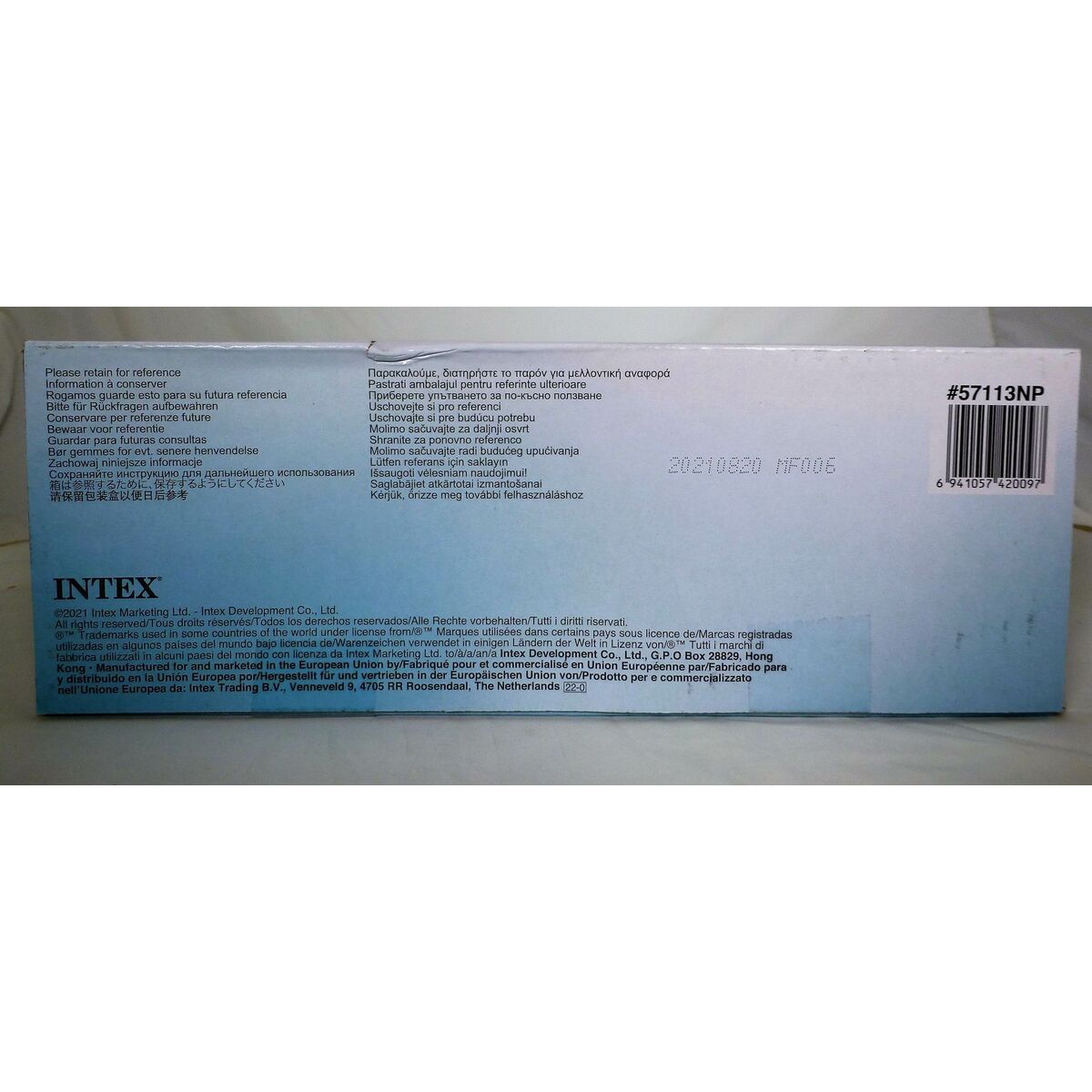 Pataugeoire gonflable pour enfants Intex Licorne Auvent 45 L 102 x 69 x 127 cm (6 Unités)