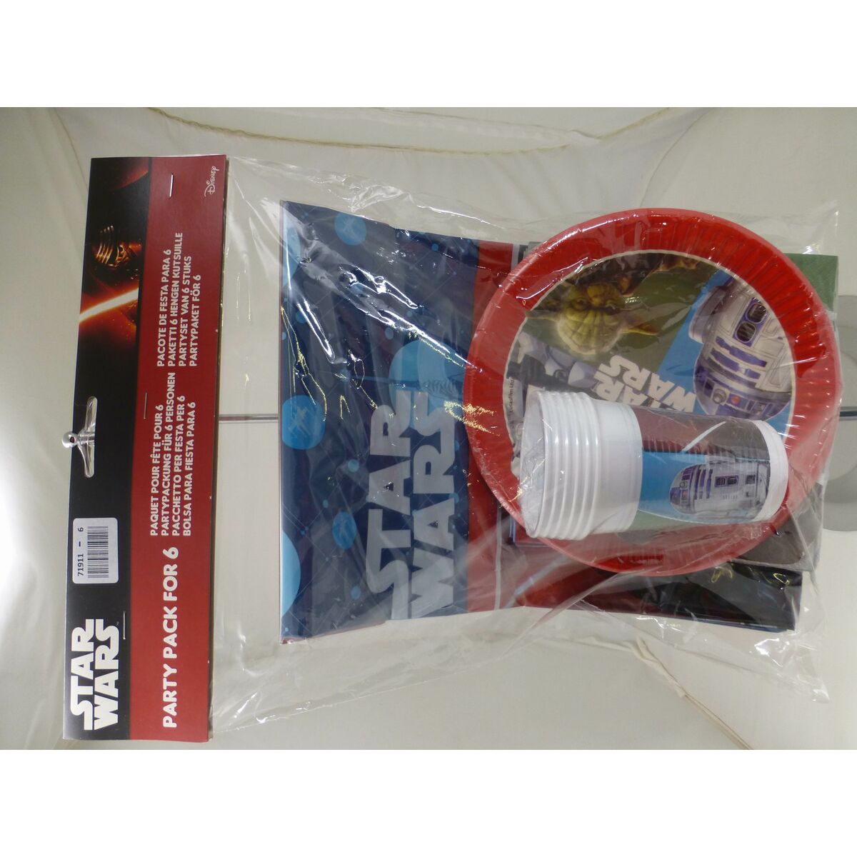 Set d'articles de fête Star Wars (6 Unités)
