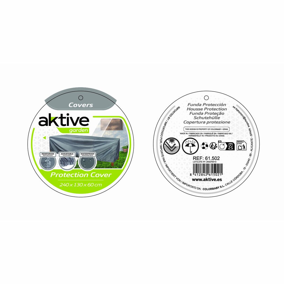 Étui de protection Aktive Tables 240 x 60 x 130 cm (6 Unités)